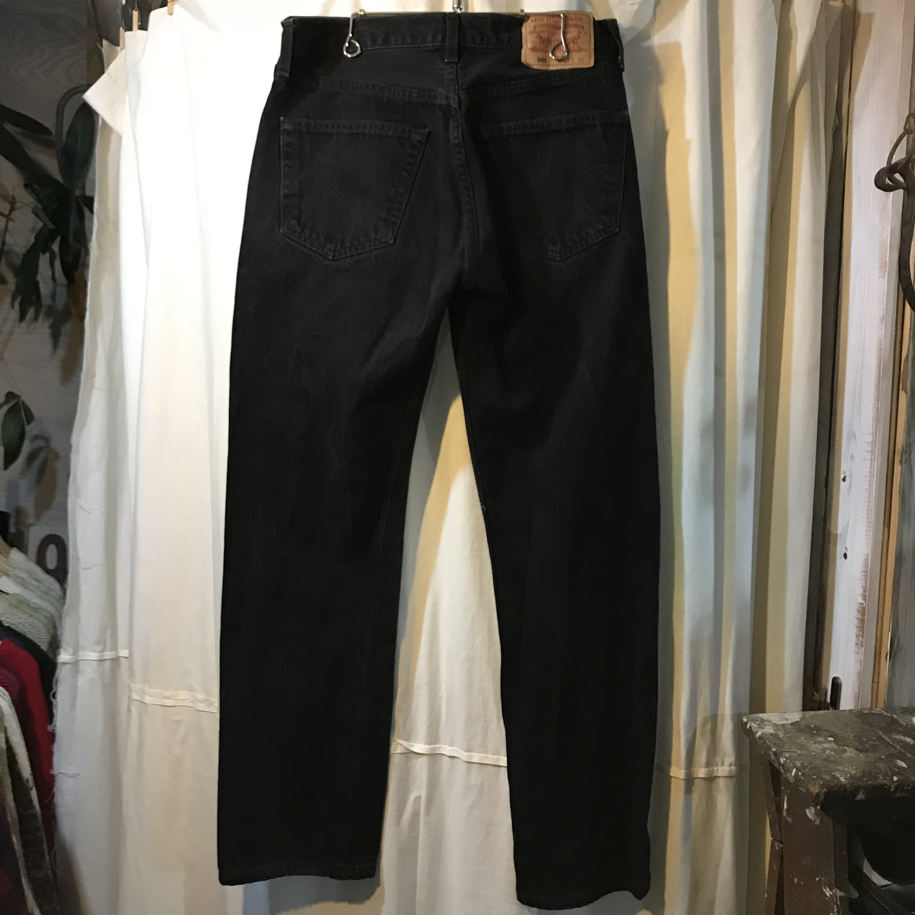 カナダ製 Levi S 501 ブラックデニム W32 Used Clothing Shyboy