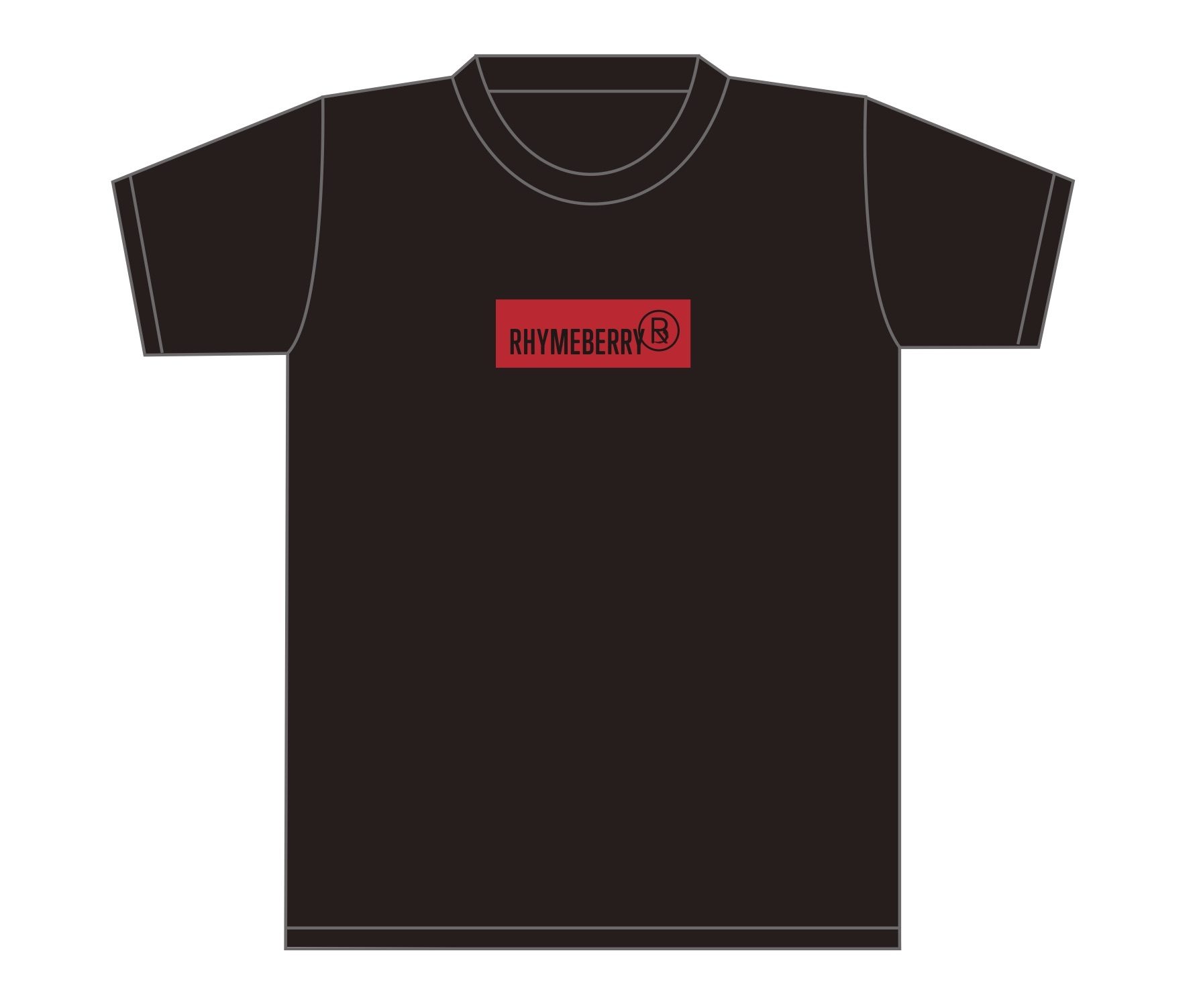 期間限定 Rhymeberry ライムベリー Boxロゴ Tシャツ 受注生産 Rhymeberry ライムベリー オフィシャルショップ