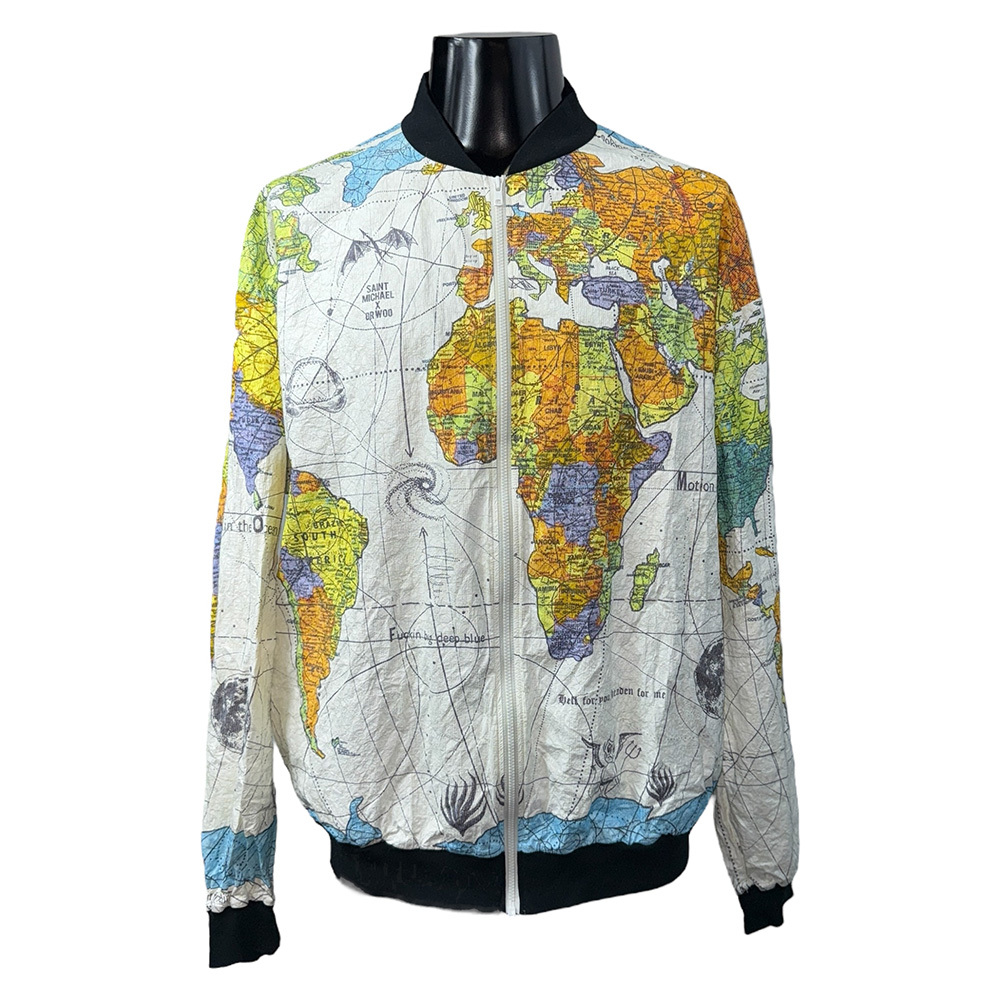【SAINT MICHAEL×DR.WOO】セントマイケル×ドクター・ウー 世界地図 ペーパージャケット