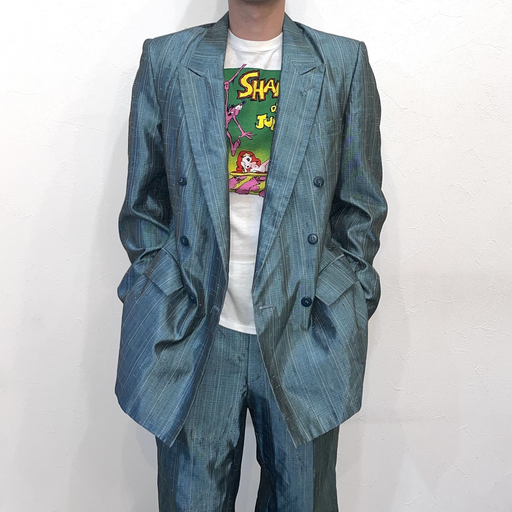 Vintage 70's【PRIMO】Patterned Double Breasted Suits の画像 6