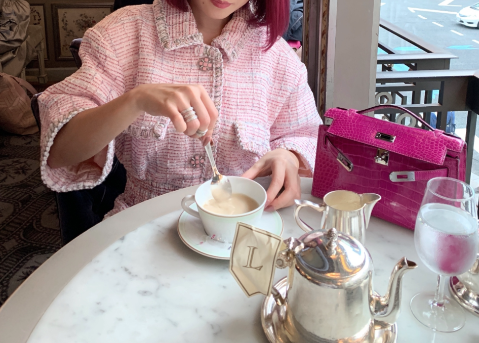 プレミアム品質 Pink Tweed Jacket Dress ツイードワンピース Nanako Wolford ナナコ ウォルフォード