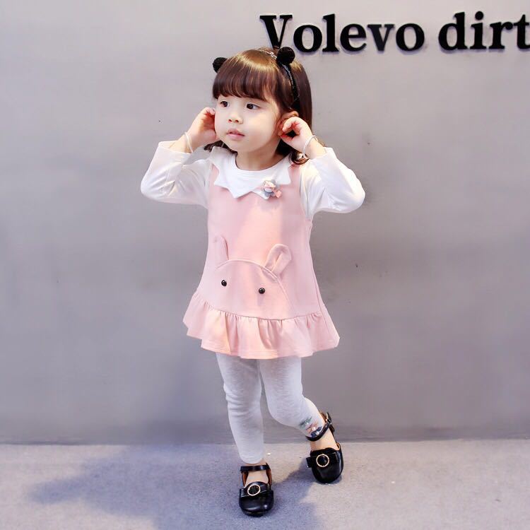 韓国子供服 長袖 ワンピース レギンス 3点セット インポート 海外子供服 ウサギ 19年 春 韓国子供服 Cocoagabang ベビードレス ベビー用品 韓国子供服の通販baby Kids
