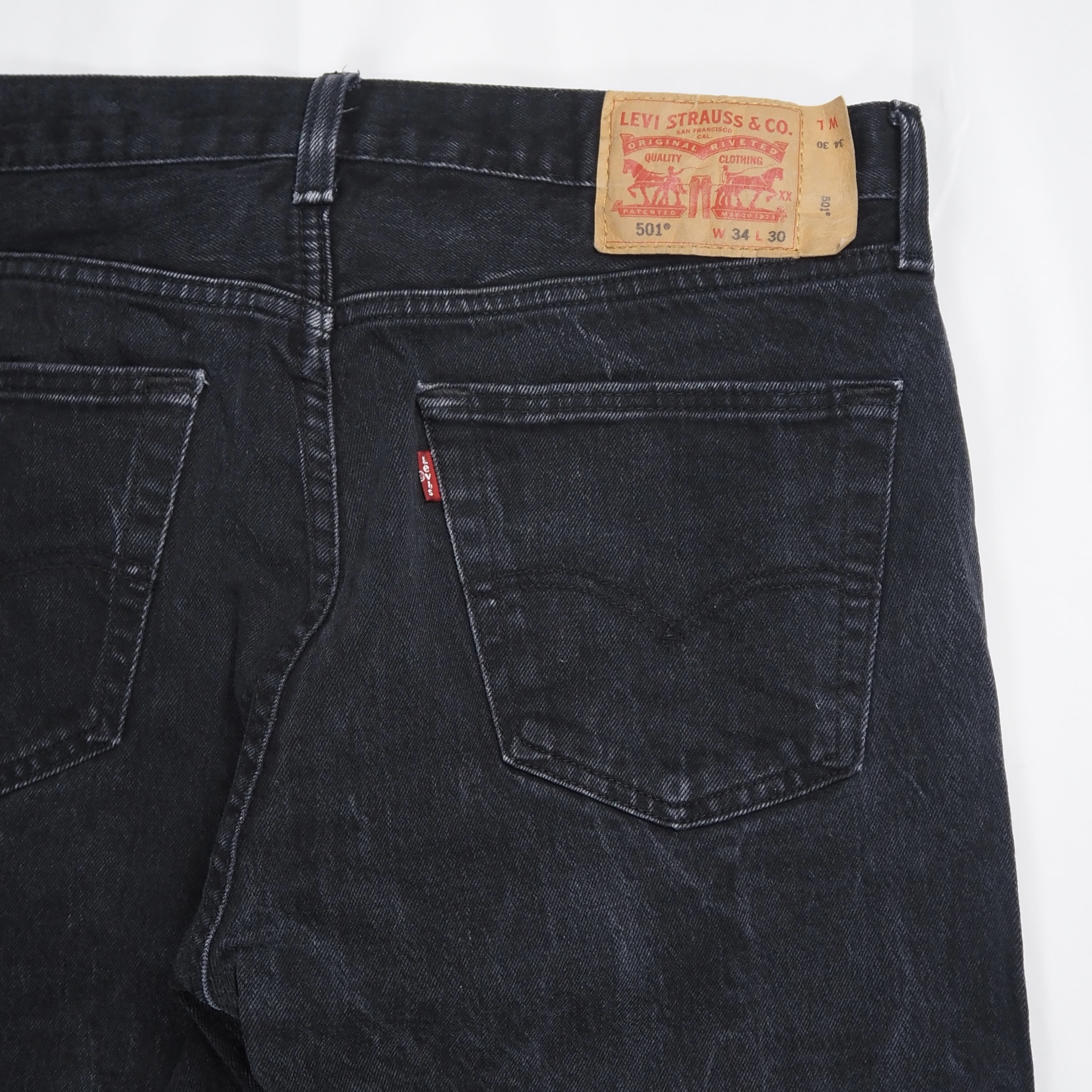 Levi’s 501 ブラック エジプト製 約35×29 の画像 13