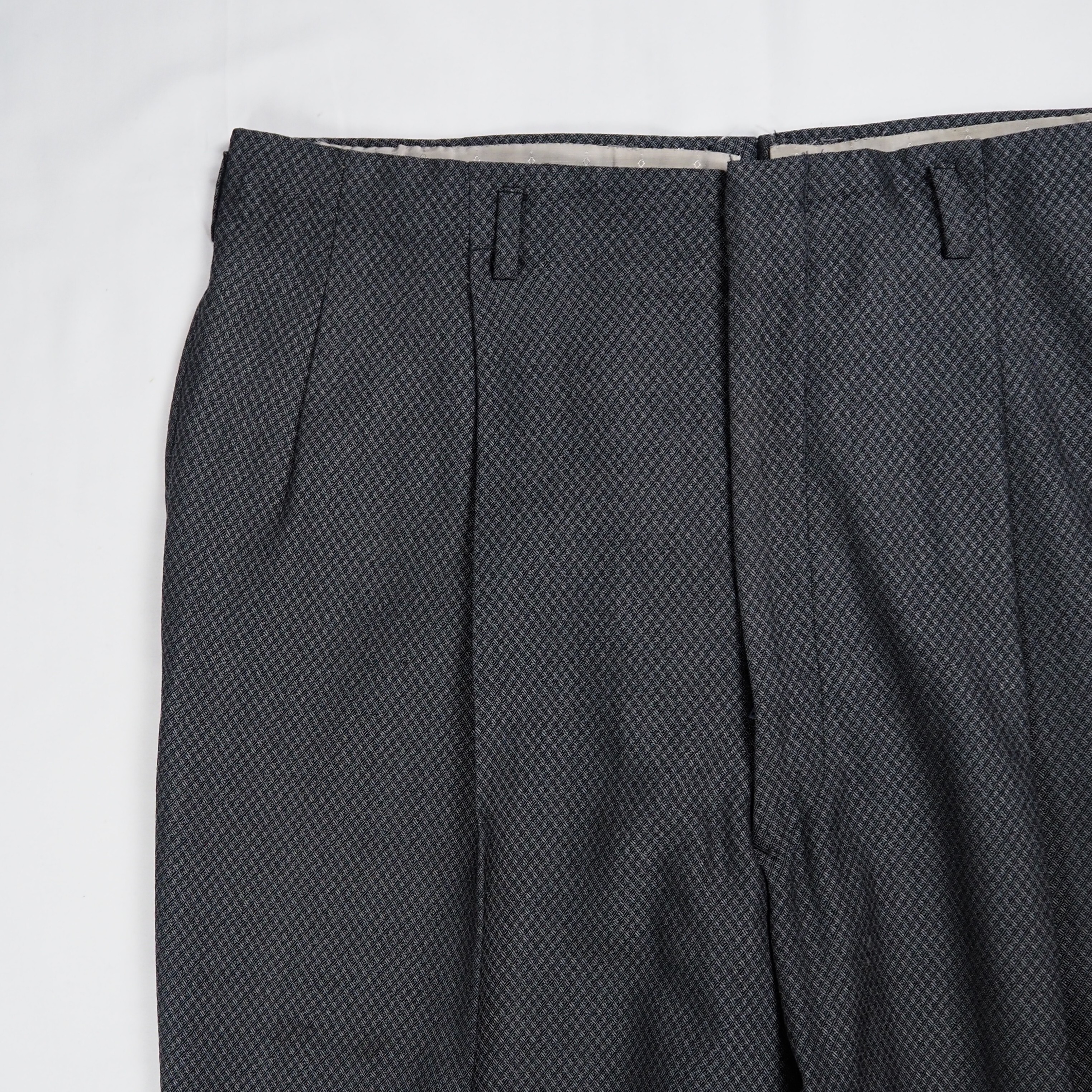 【9/23 20:00入荷】50's ウールスラックス グレー アルミジップ の画像 6