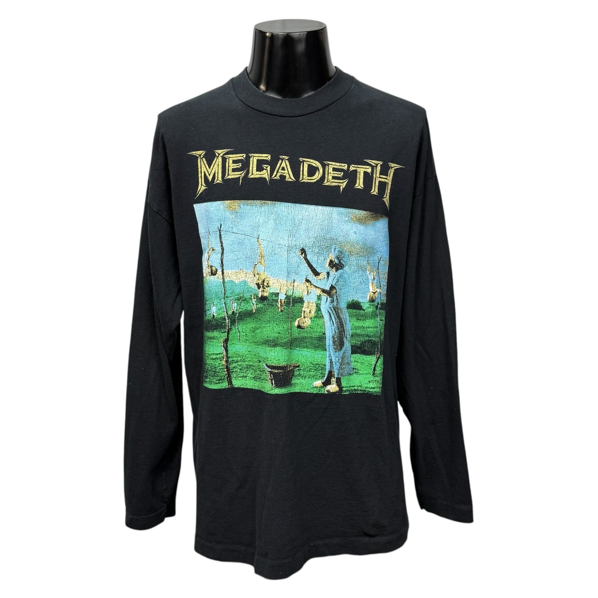 【MEGADETH】メガデス “YOUTHANASIA” 90’s ユーロ Vintage ロングスリーブTシャツ