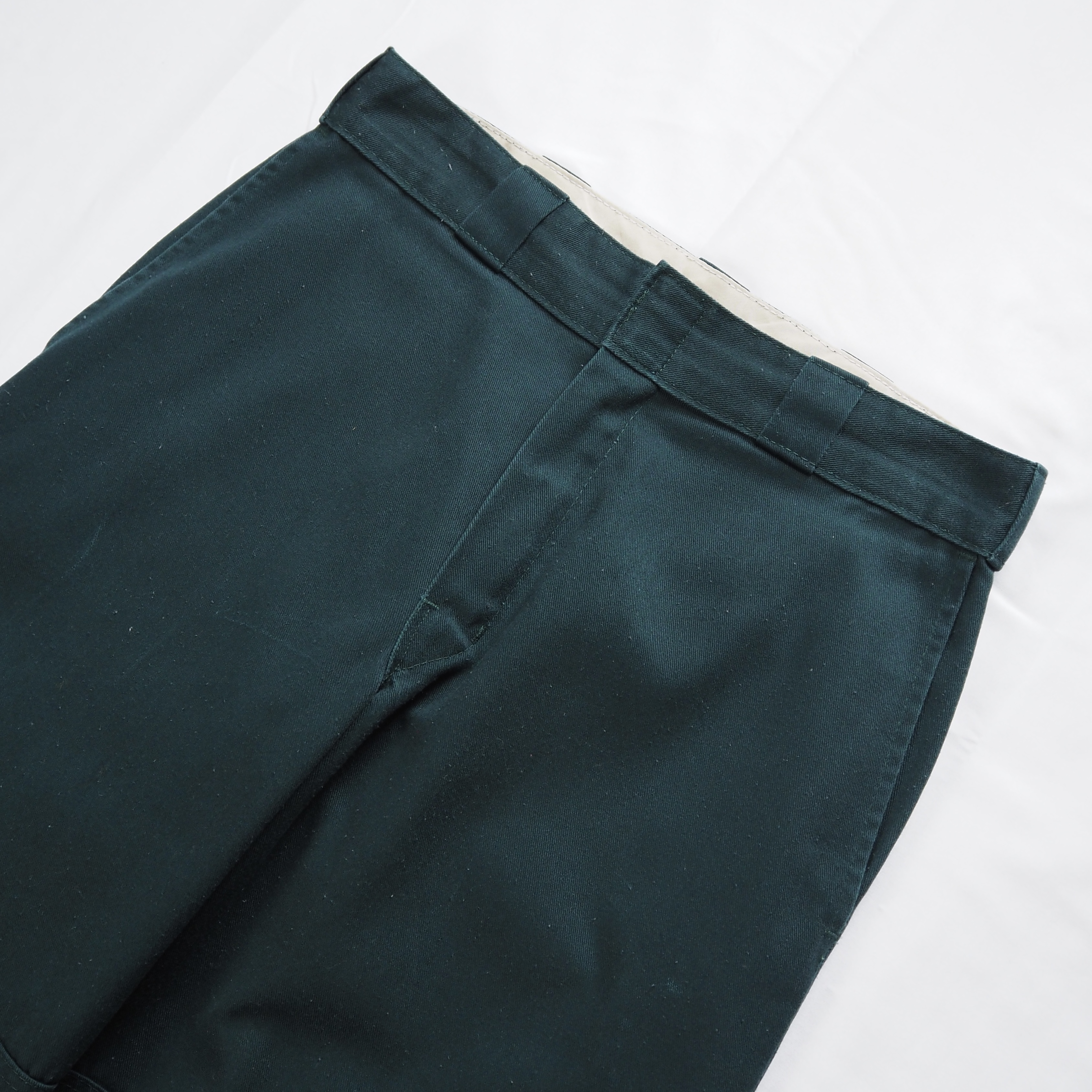 00’s Dickies ダブルニーパンツ グリーン 30×30 の画像 2