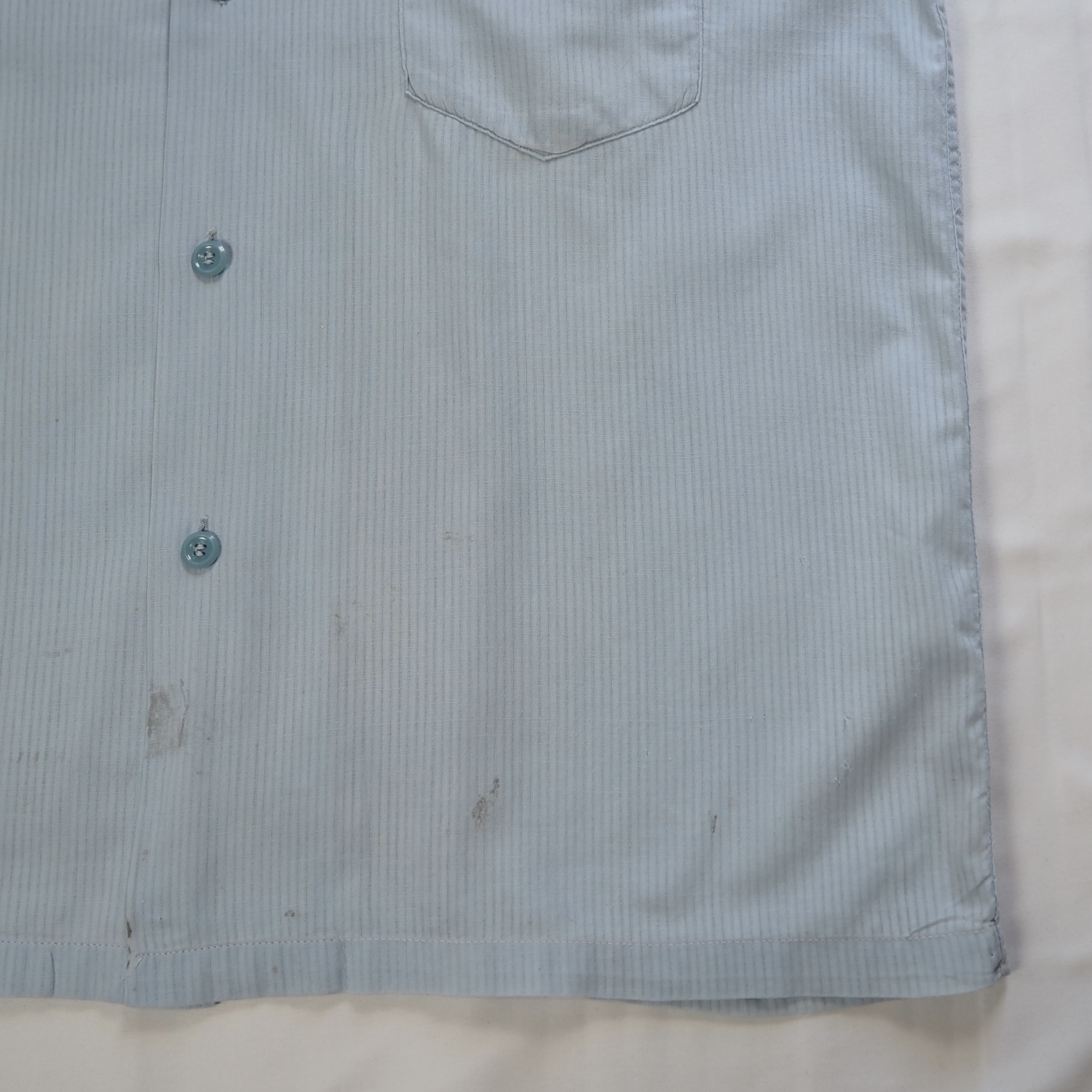 50’s Pilgrim 半袖コットンシャツ 水色 の画像 9