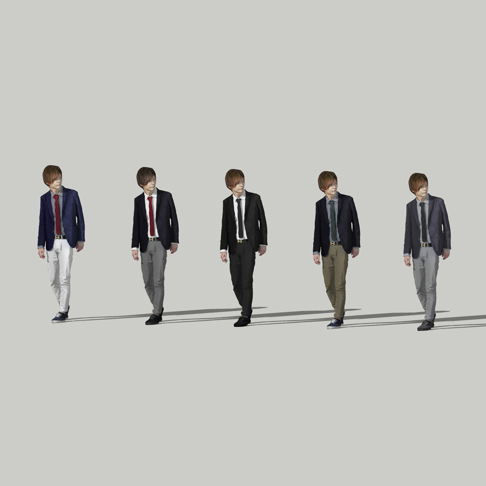 SketchUp素材 3D人物モデル ( Posed ) 083_Ren - 画像2