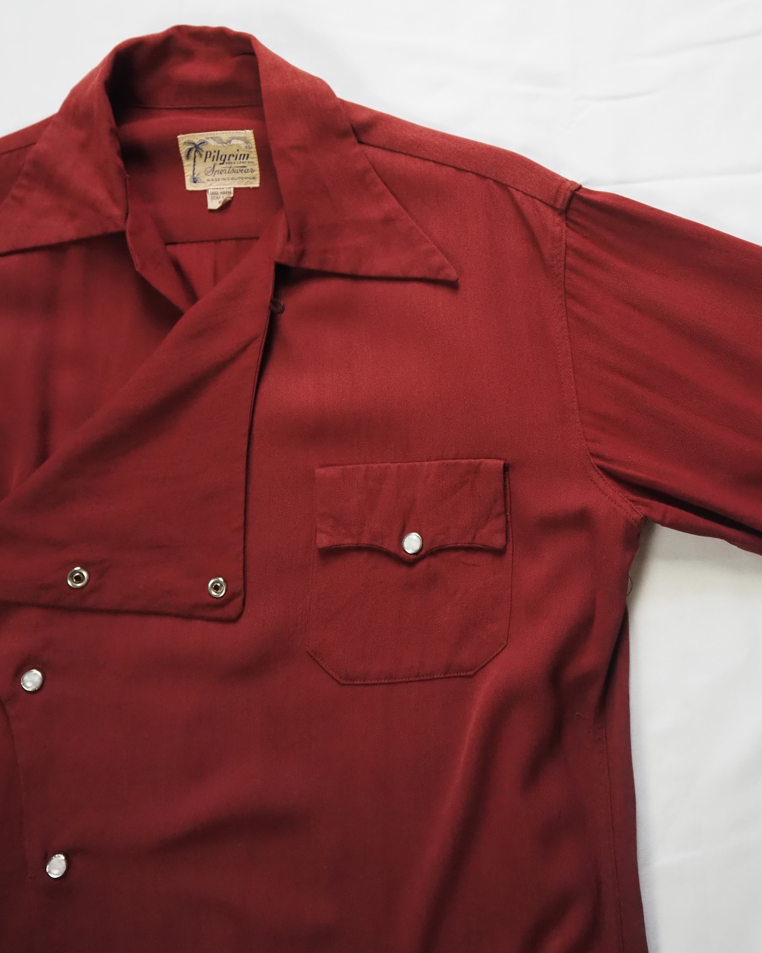 50’s Pilgrim レーヨンシャツ レアスタイル の画像 8