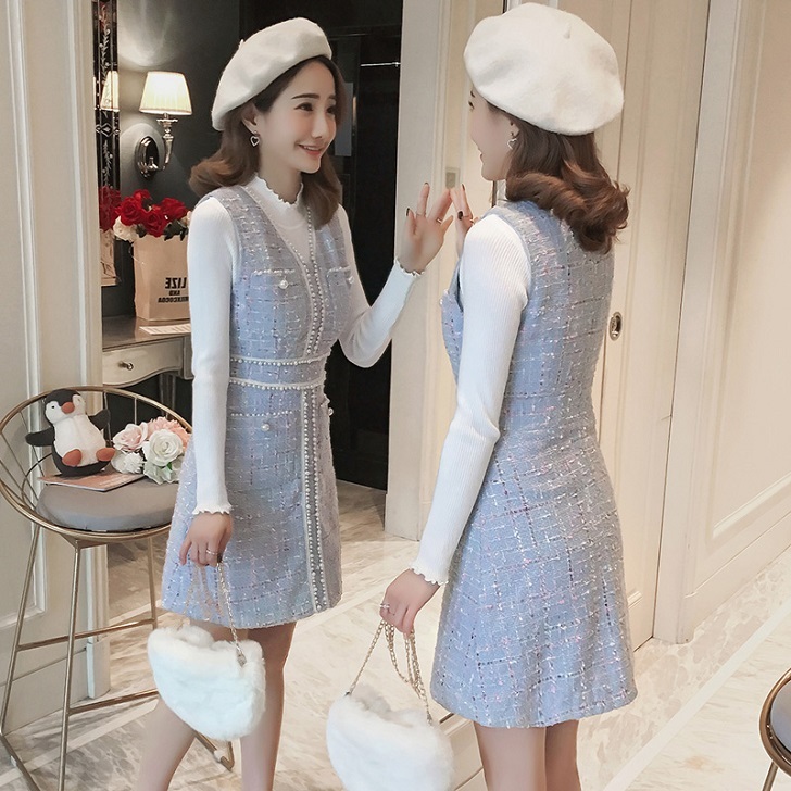 ツイードワンピース ワンピース ワンピ レディース 女性用 ミニ丈 ショート パール Vネック ツイード 食事会 女子会 デート お呼ばれ パーティー 上品 きれいめ 清楚 シンプル 人気 おすすめ 秋 新作 全2色 Op0622 Colorful Closet おしゃれなトレンド海外