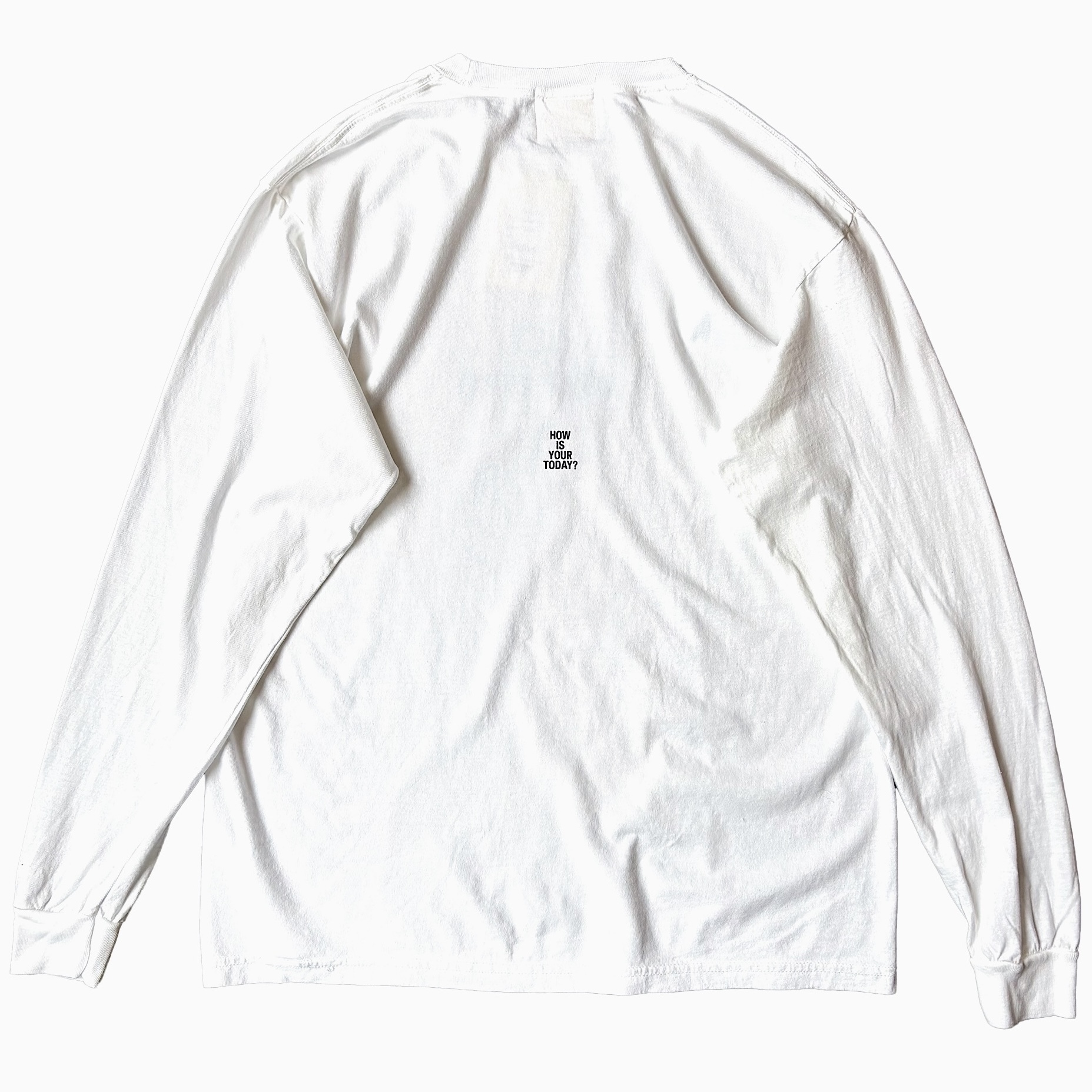 【TODAY edition】Printed Ringer "LOVE" LS Tee（WHITE） の画像 2
