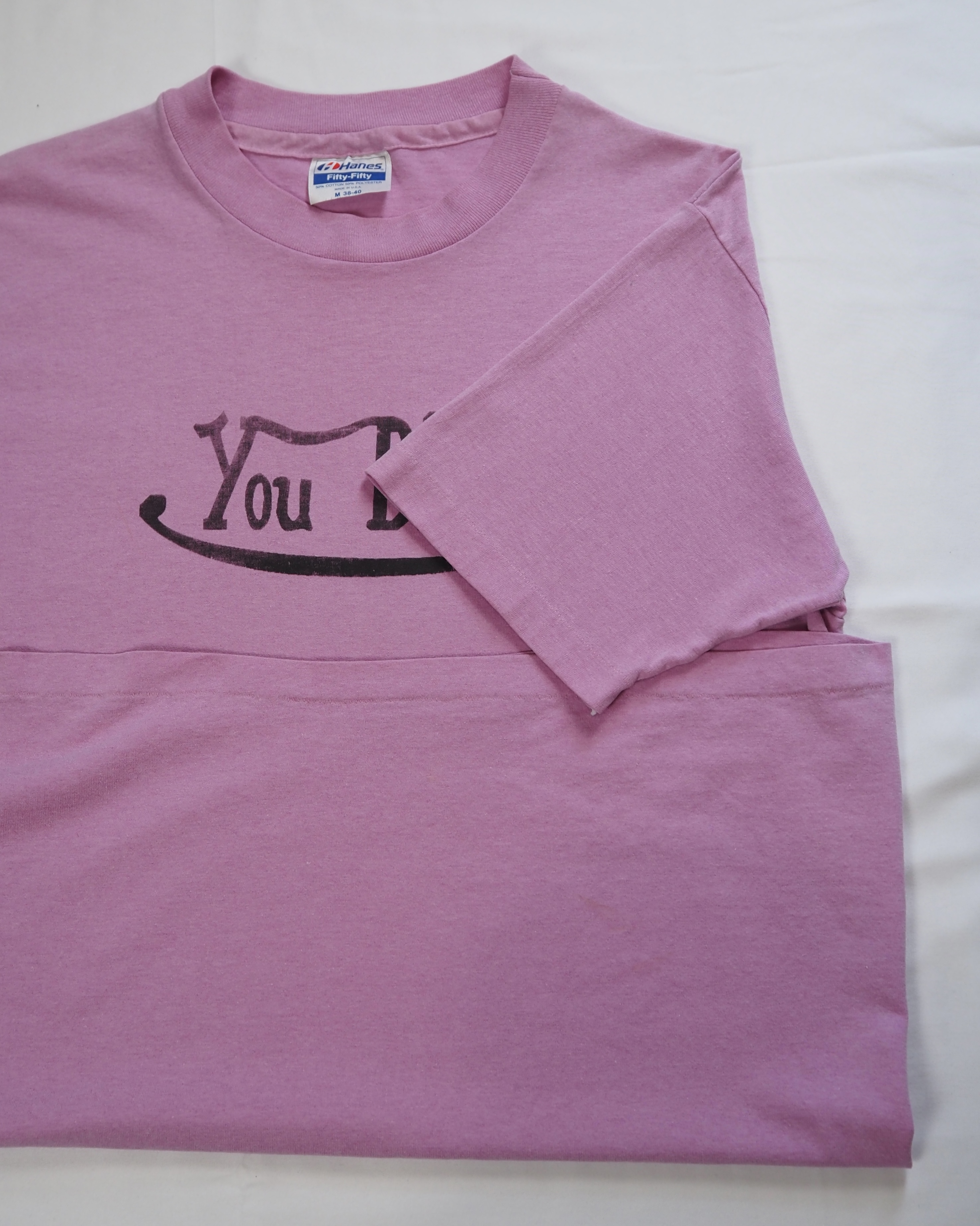 80’s Hanes “You Bitch” Tシャツ Mサイズ パープル の画像 10