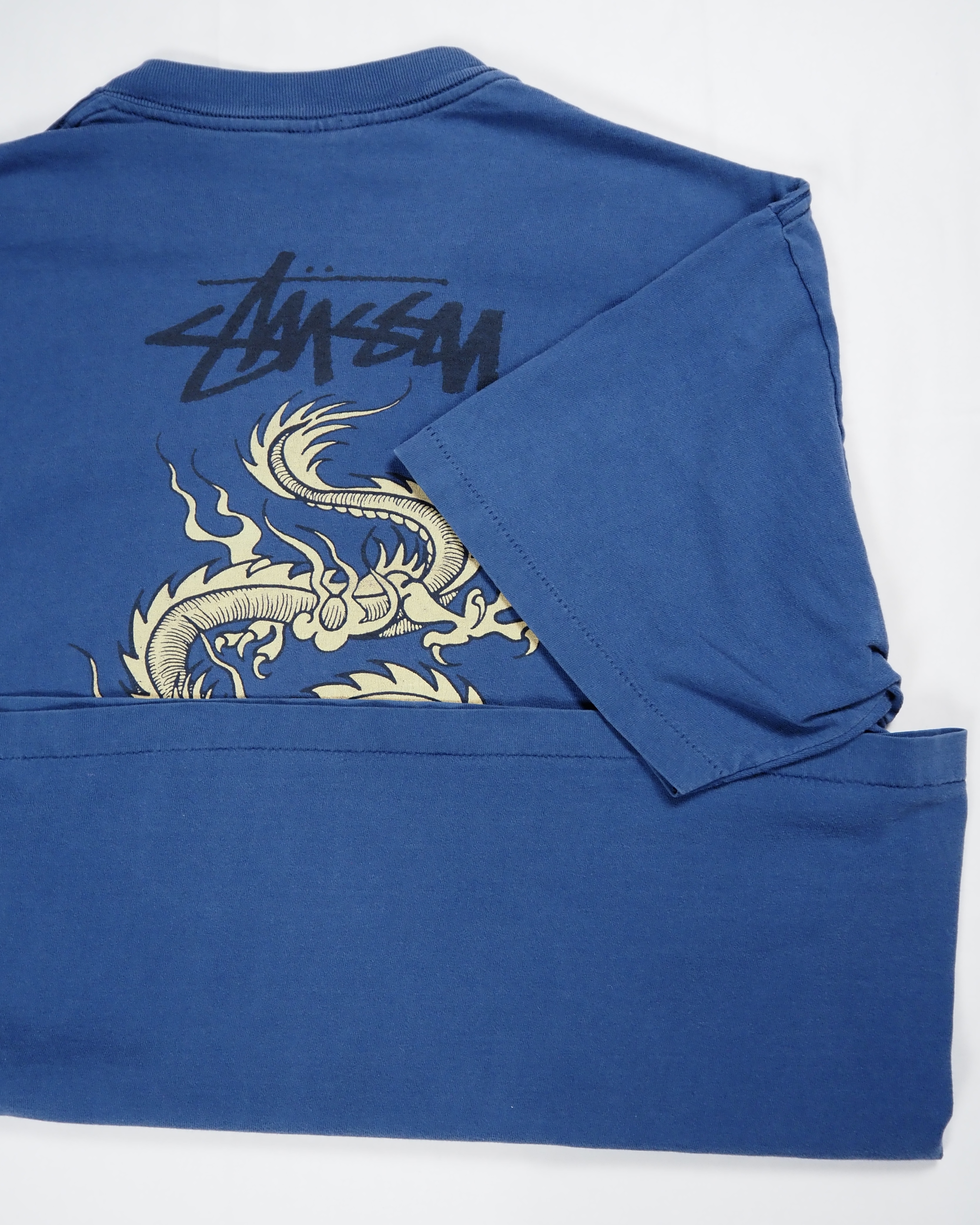 80’s OLD STUSSY ドラゴン ネイビー XL の画像 10