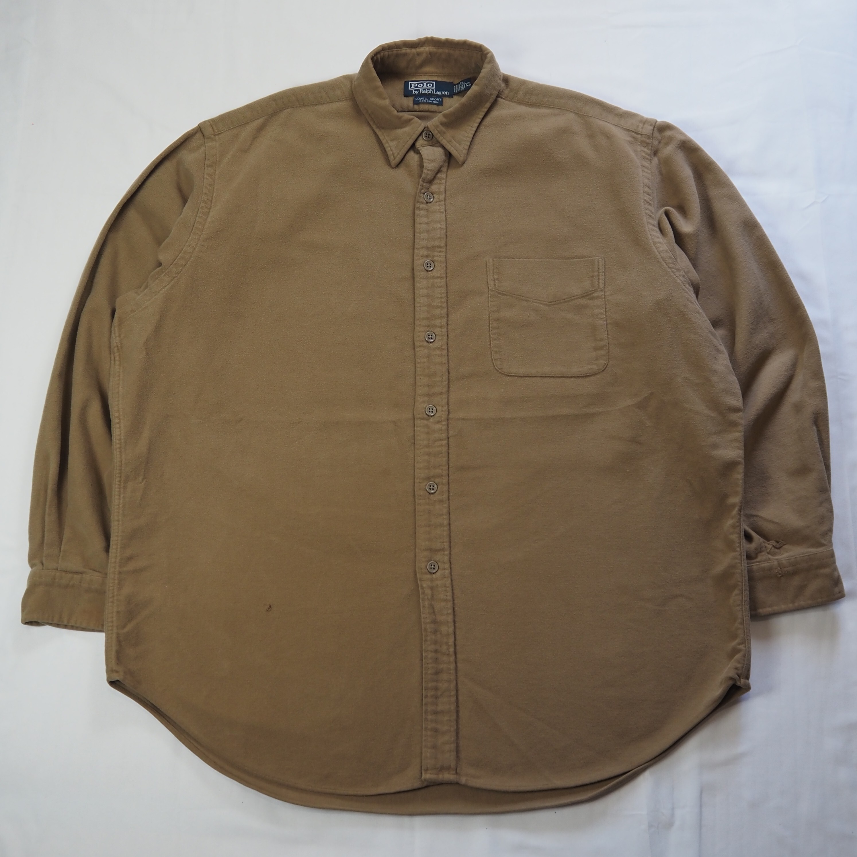 90's Ralph Lauren Lowell Sports コットンシャツ ポニーなし XL