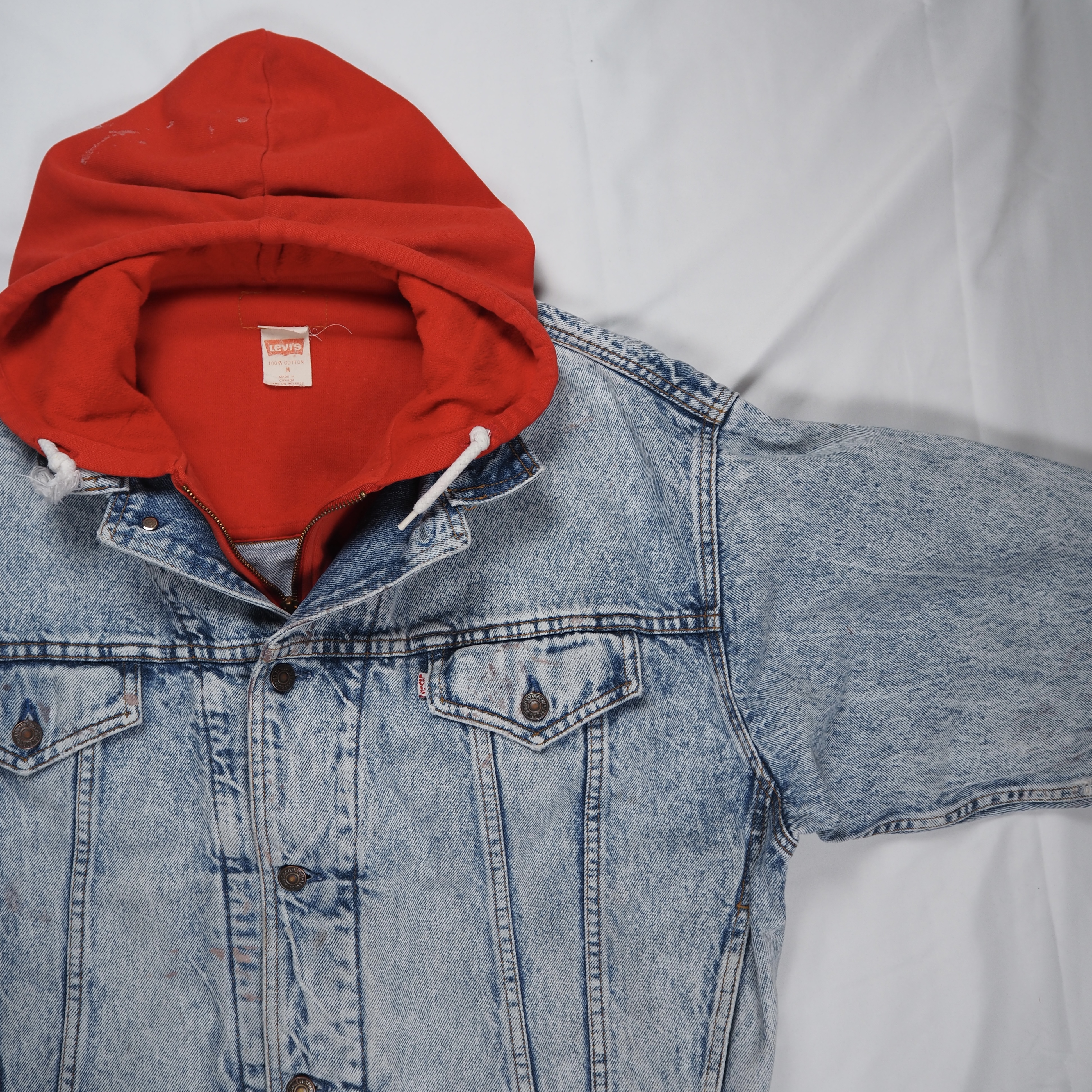 【珍リーバイス】80’s Levi’s Denim Hoodie Jacket の画像 3