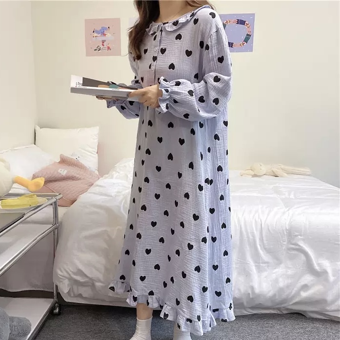 ハートワンピースパジャマ L Ecren