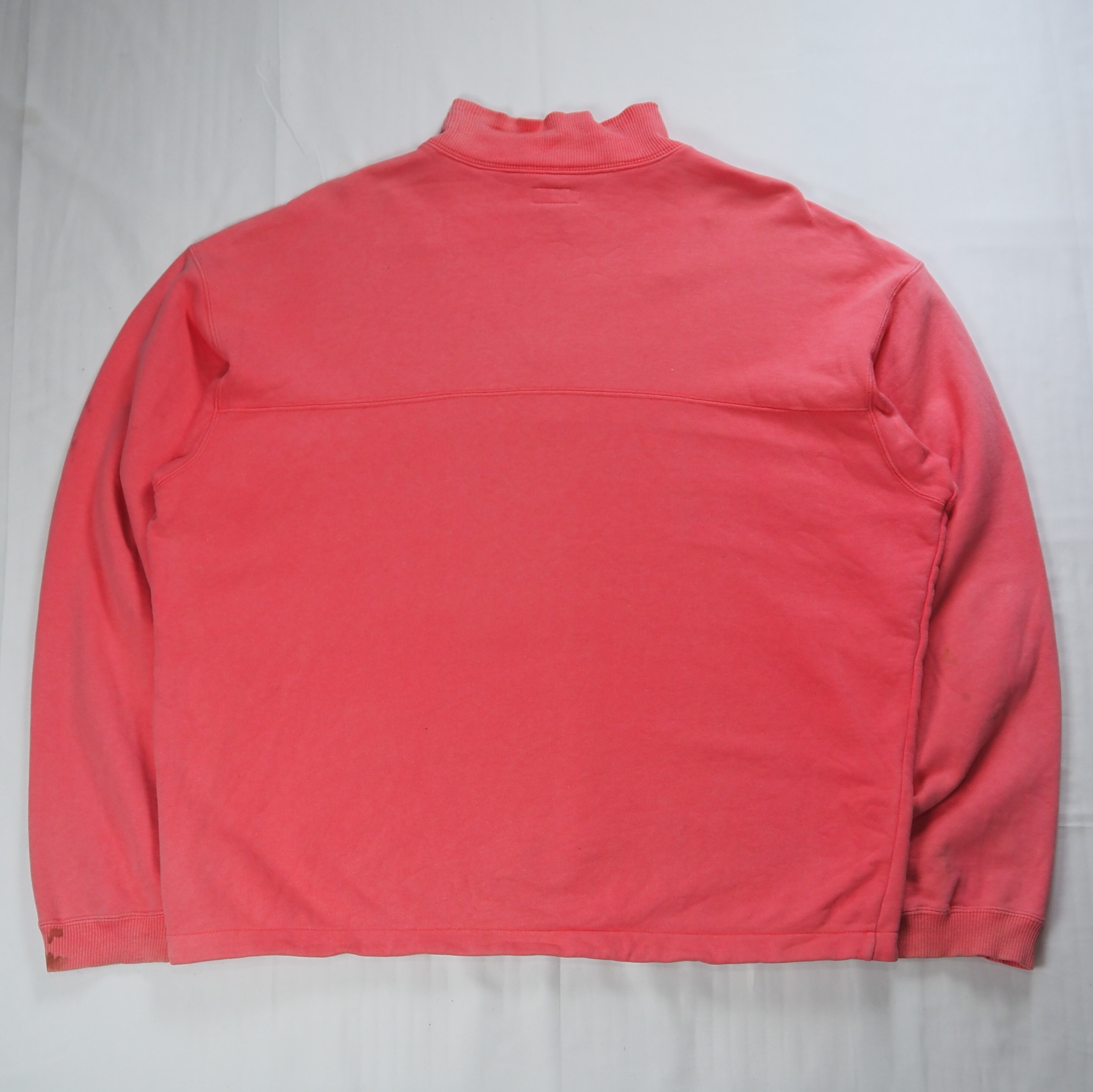 【9/23 20:00入荷】90's Patagonia ハーフジップスウェット ピンク Lサイズ の画像 17