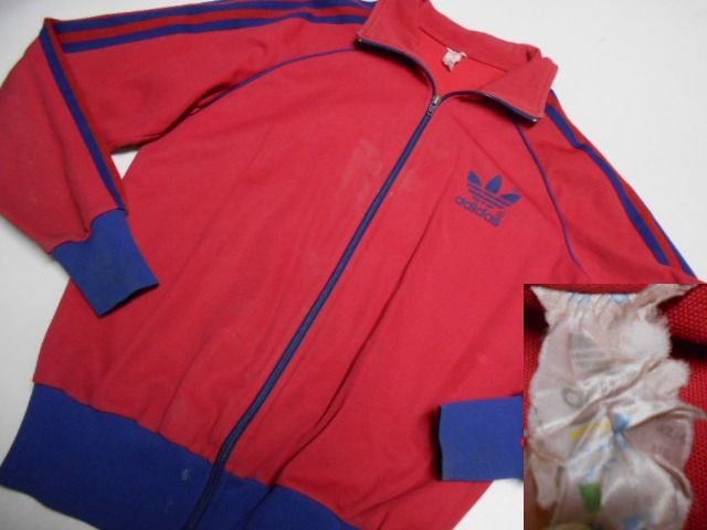 Adidas アディダス M 赤 ジャージ 古着 ヨーロッパ フロッキー 97 古着屋 ジョージア