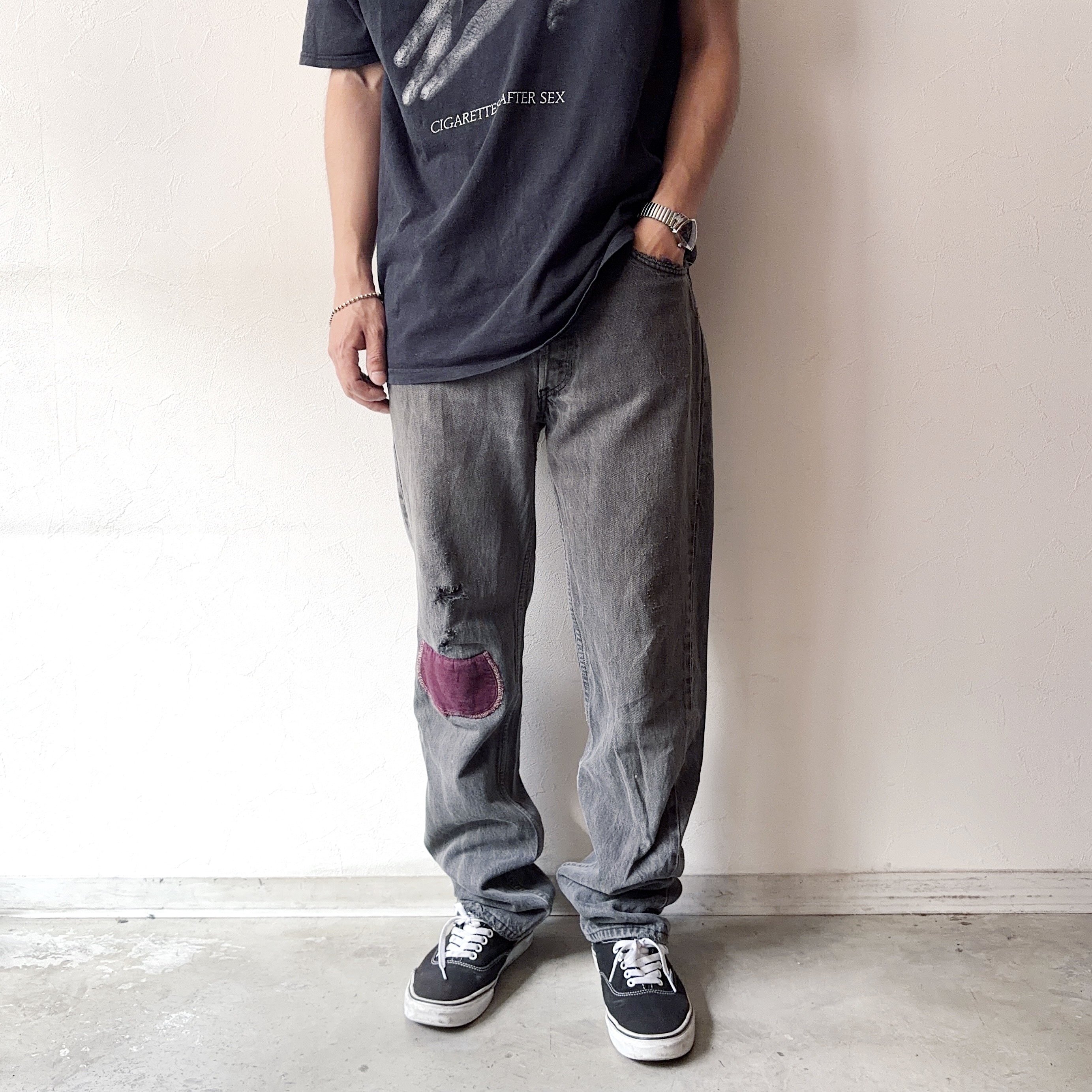 Vintage 90's【Levi's】501 Black Denim Pants の画像 3