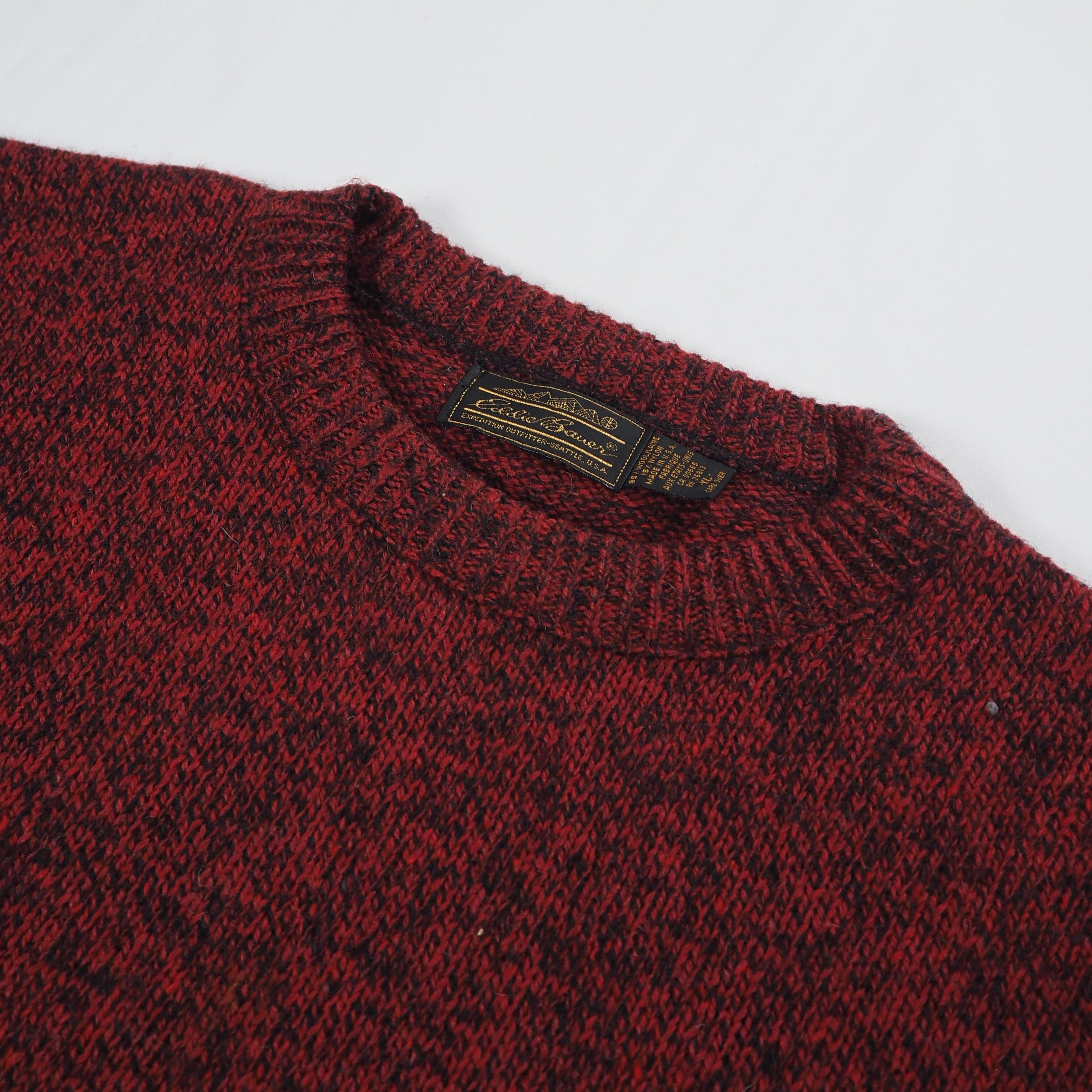 【9/23 20:00入荷】80's-90's Eddie Bauer ウールニット Lサイズ の画像 5
