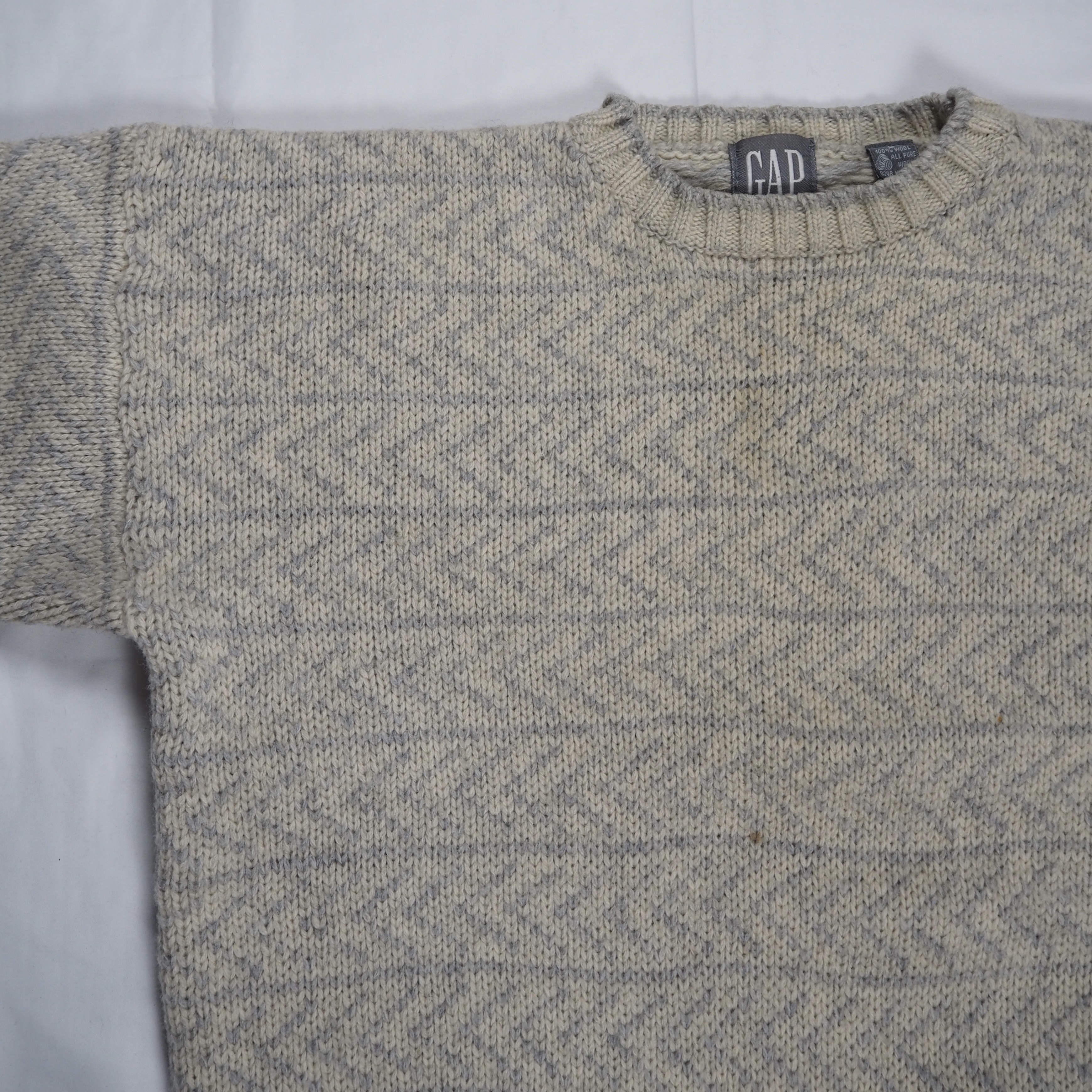 90’s OLD GAP ウールニット Lサイズ の画像 4