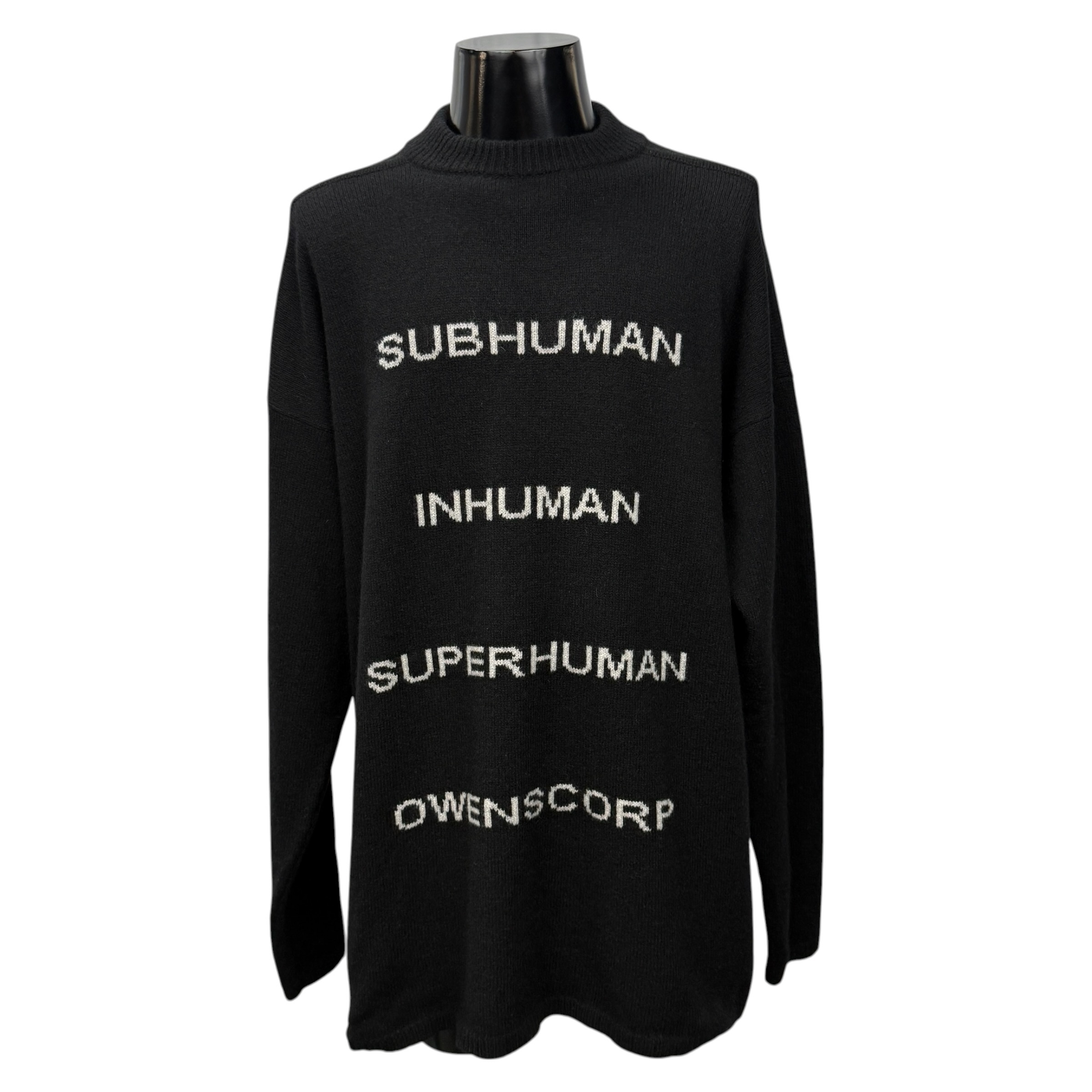 【RICK OWENS】リック・オウエンス “STROBE OWENSCORP” 22AW カシミヤ混ニットセーター
