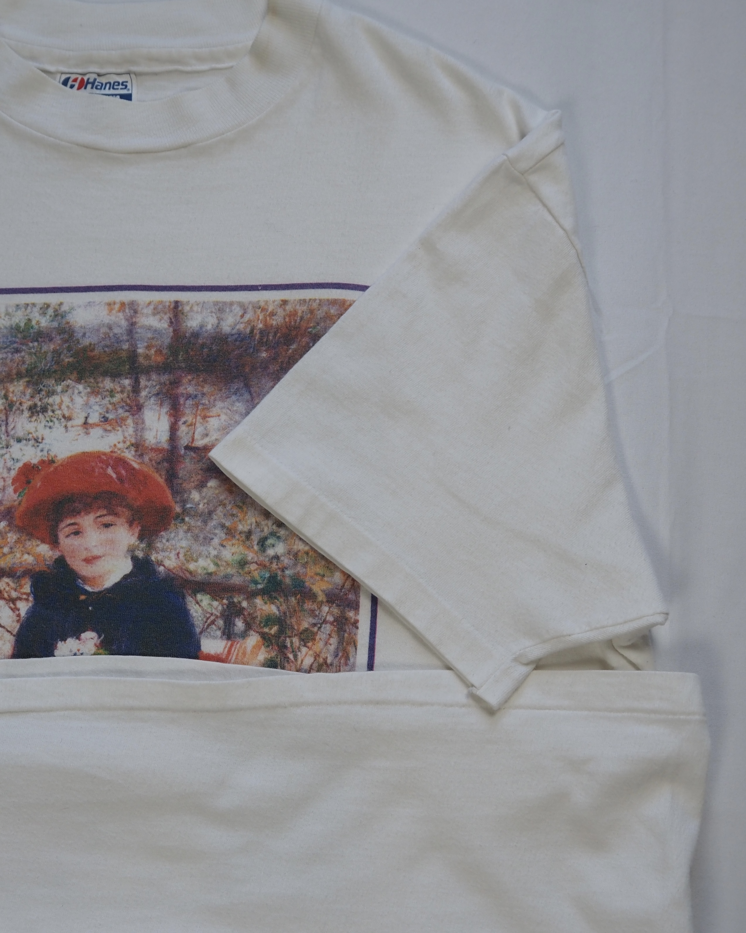 90’s Hanes アートTシャツ ルノワール 「2人の姉妹」 の画像 9