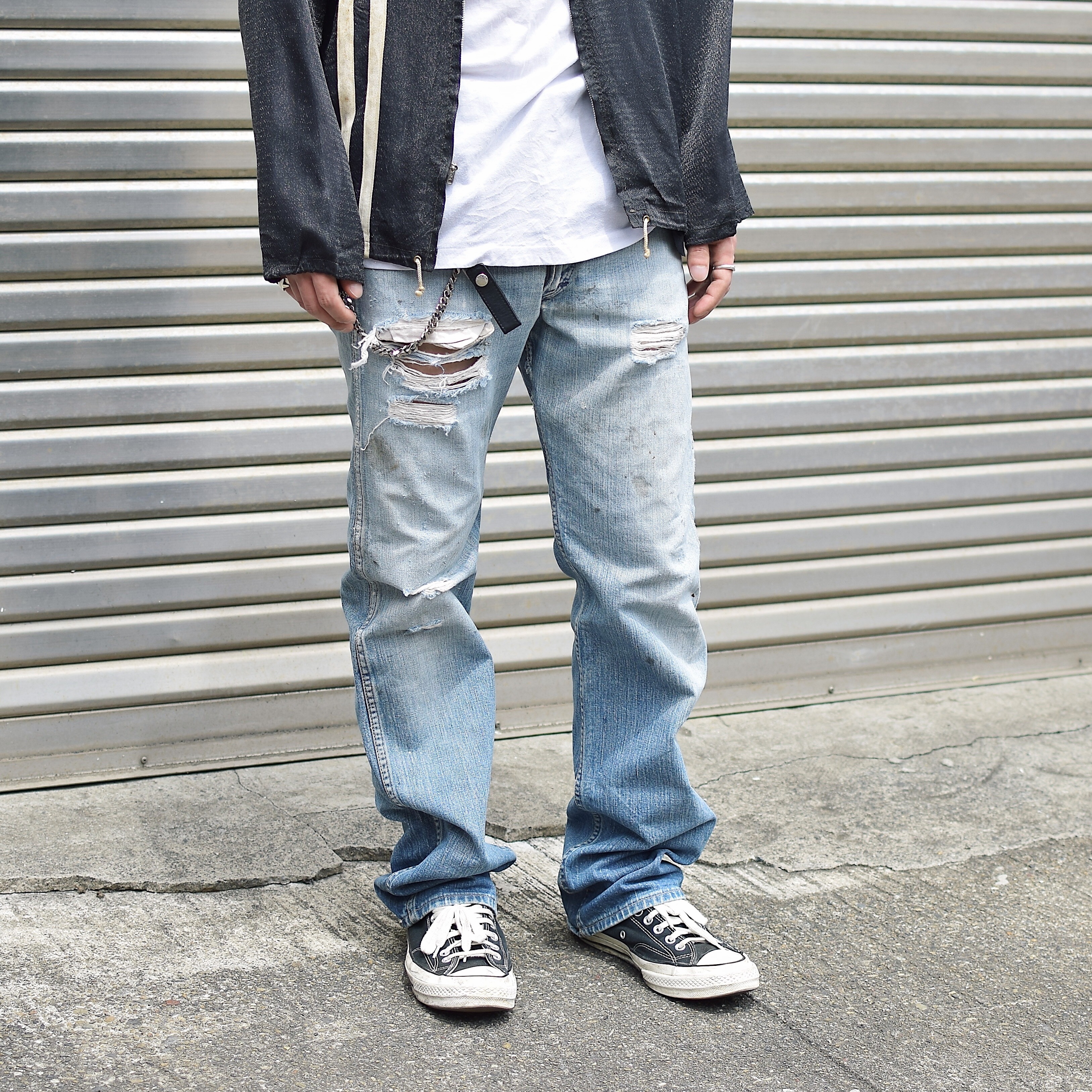 Vintage 50's【Wrangler】11MWZ Grunge Denim Pants の画像 3