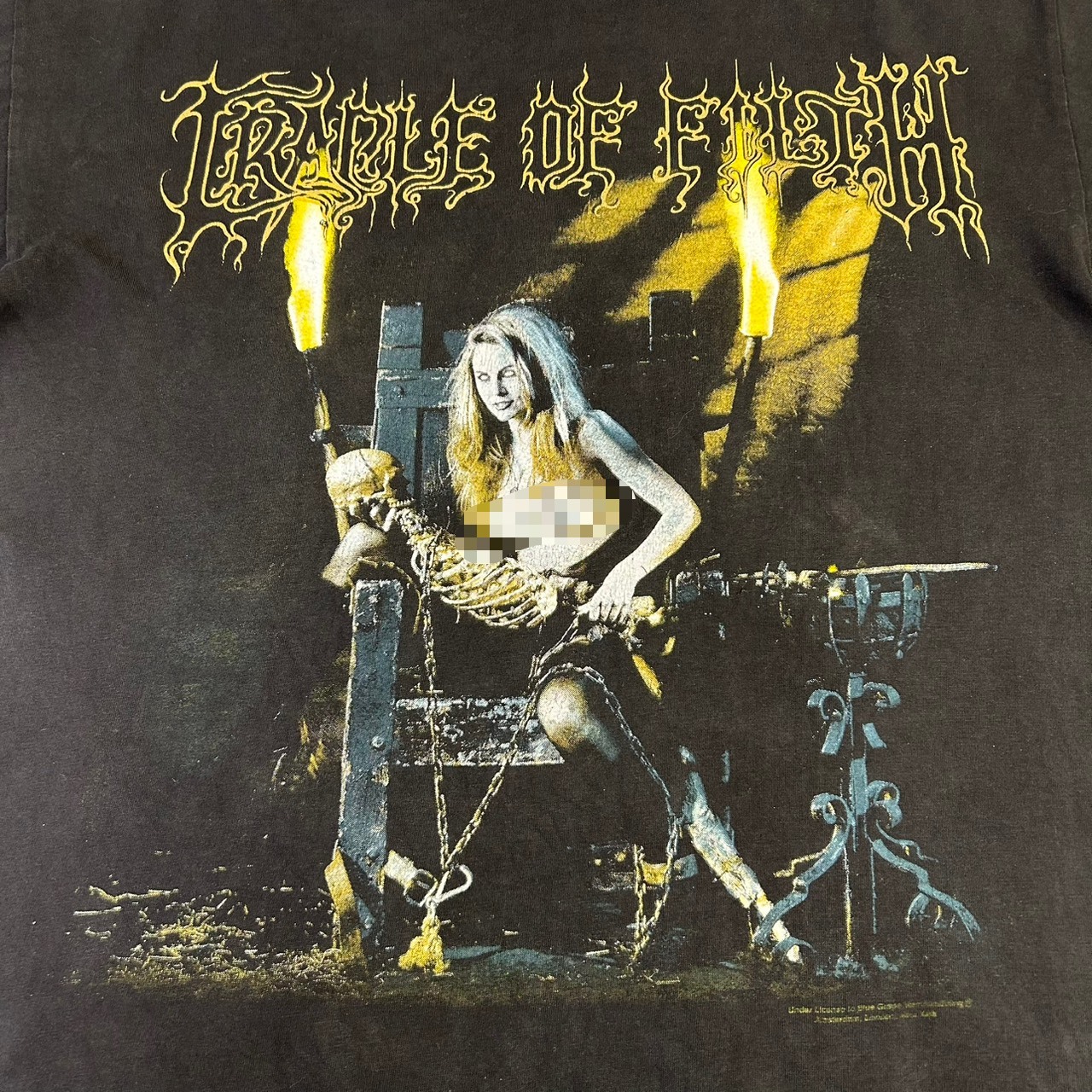 CRADLE OF FILTH PSYCHOPATHIA SEXUALIS ゴシックグラフィック フェード バンドTシャツ L の画像 5
