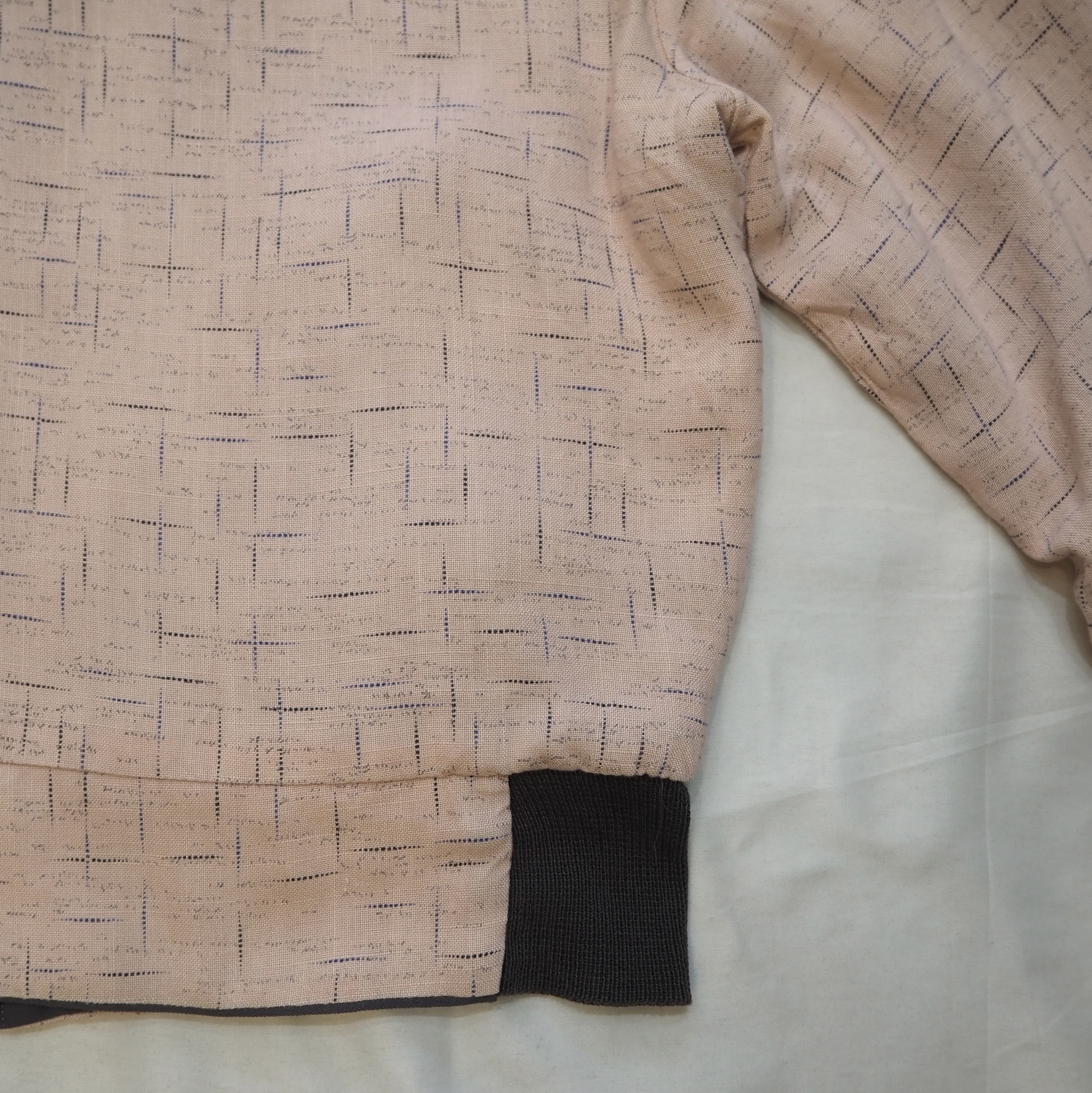 50’s Rayon Gab Jacket Pink & Gray の画像 15