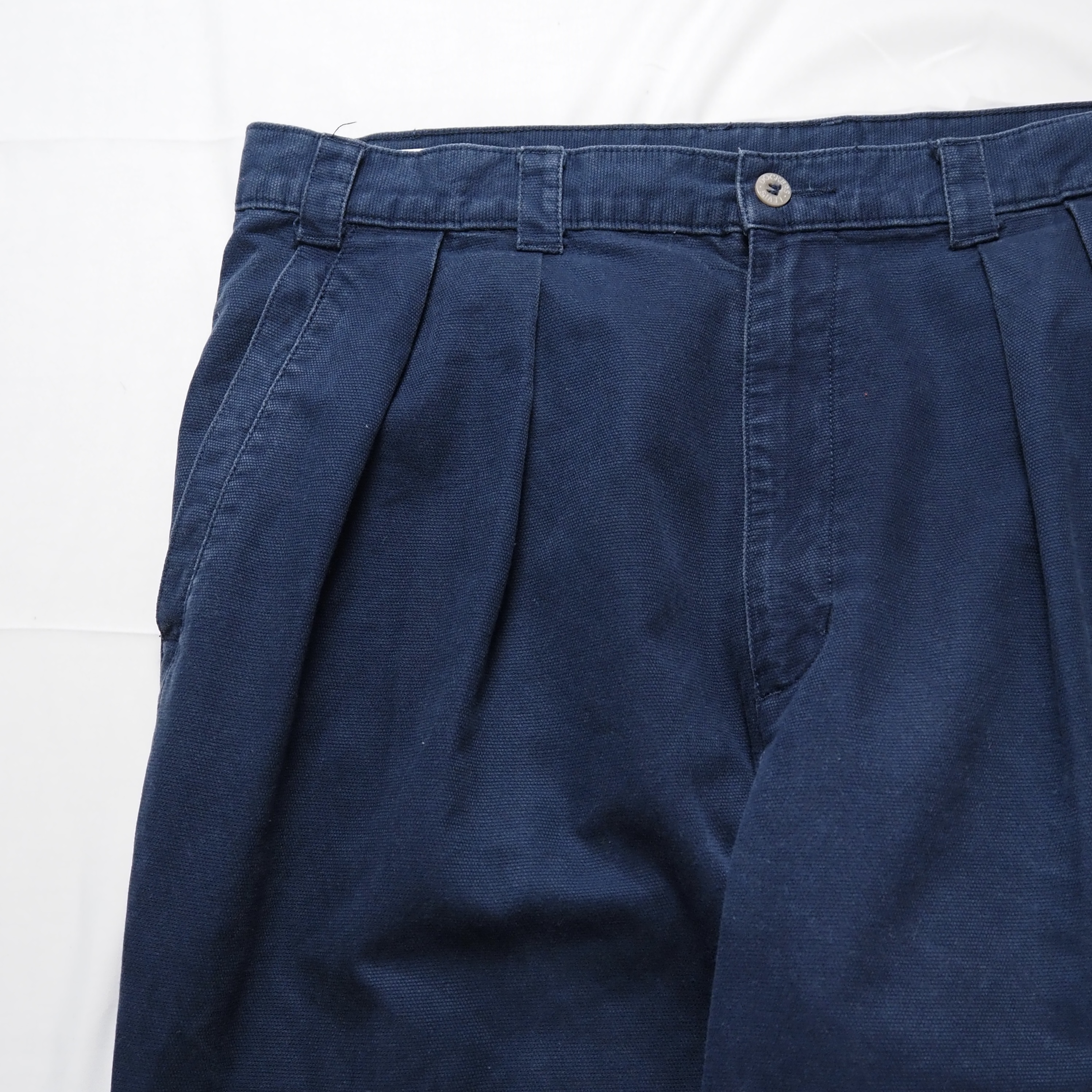 90’s Dockers ワークパンツ ピケパンツ ネイビー の画像 2