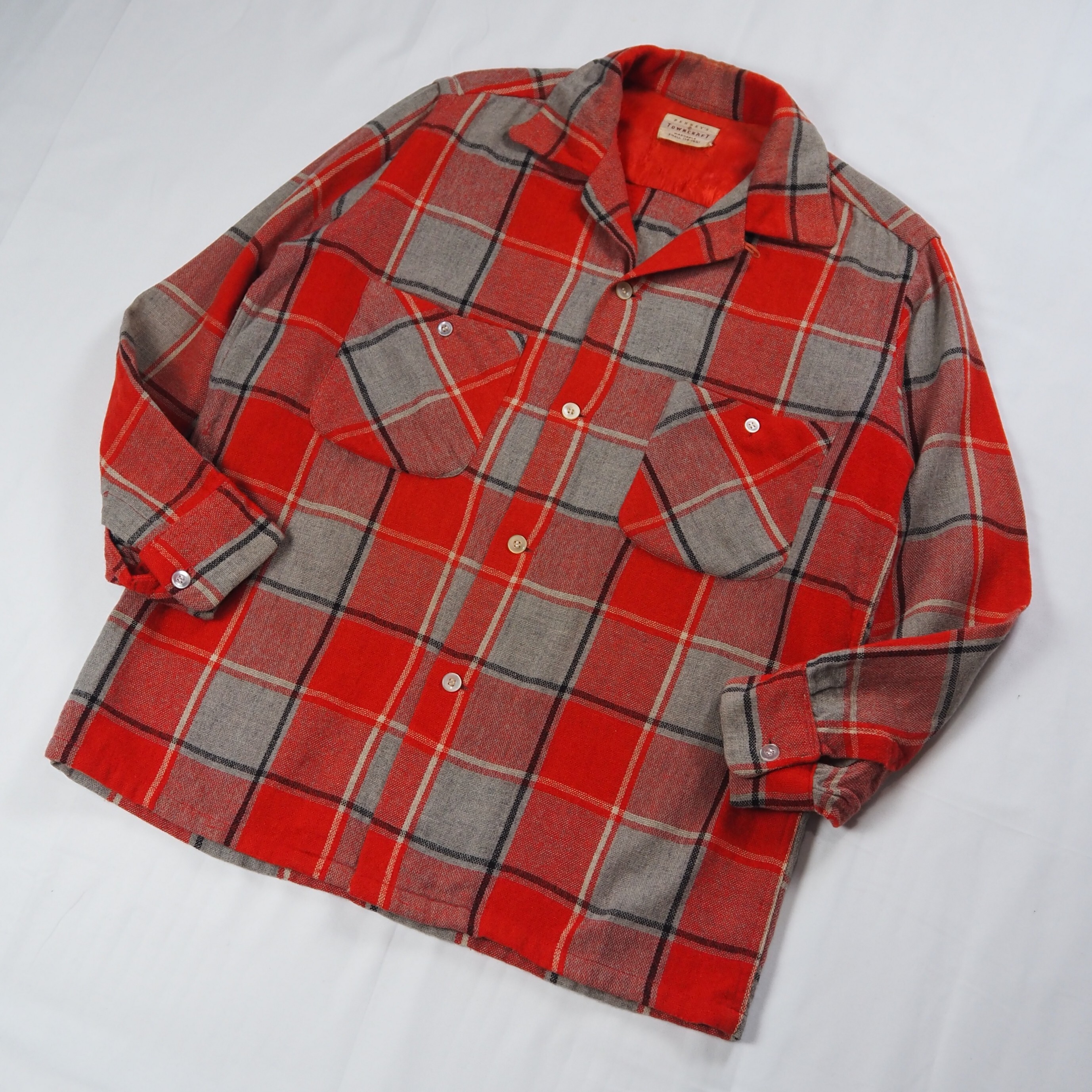 【9/23 20:00入荷】50's Towncraft ウールシャツ Sサイズ の画像 2