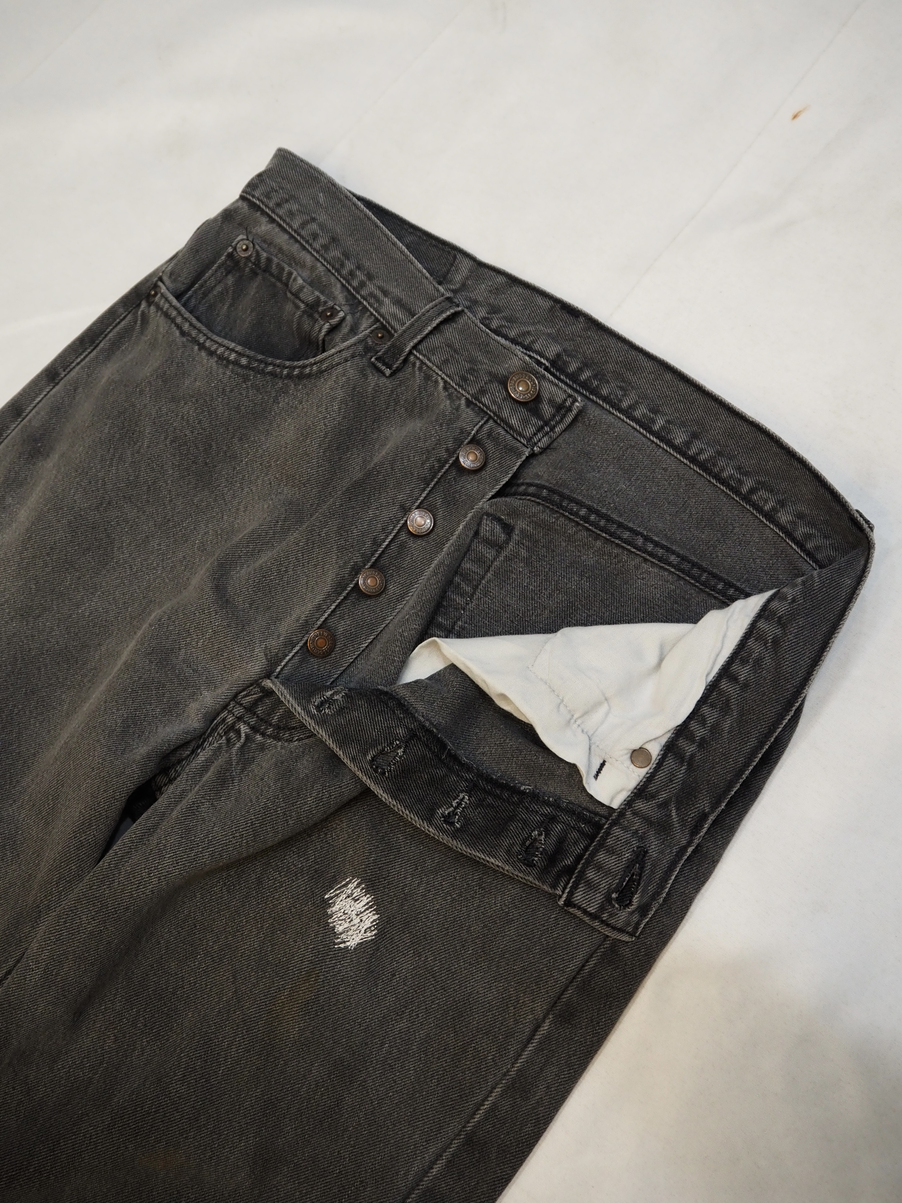 90’s Levi’s 501 Black Denim 32×28 US製 の画像 12