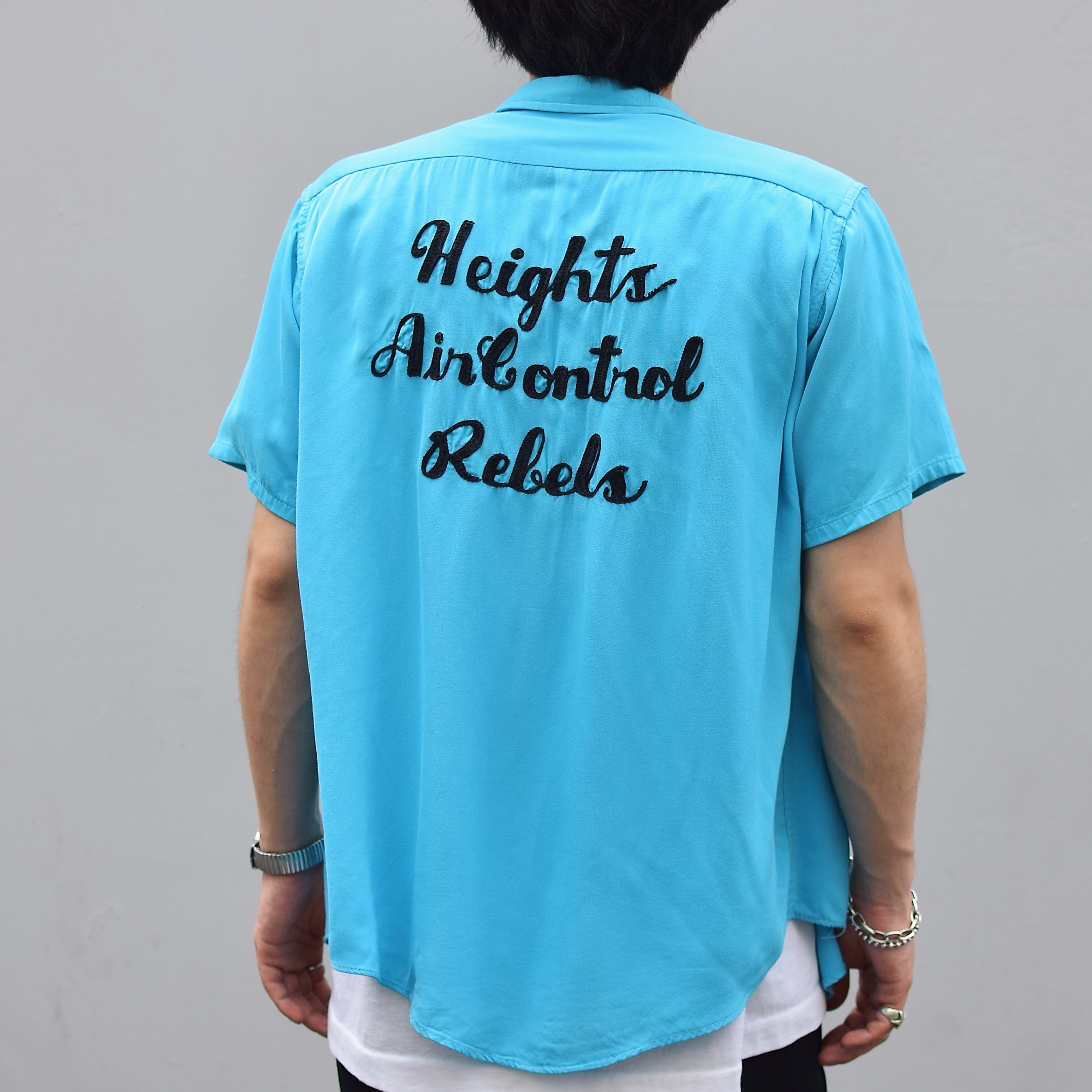 Vintage 60's【The TOPP SCORE】"Heights AirControl Rebels" Rayon Bowling Shirt の画像 4