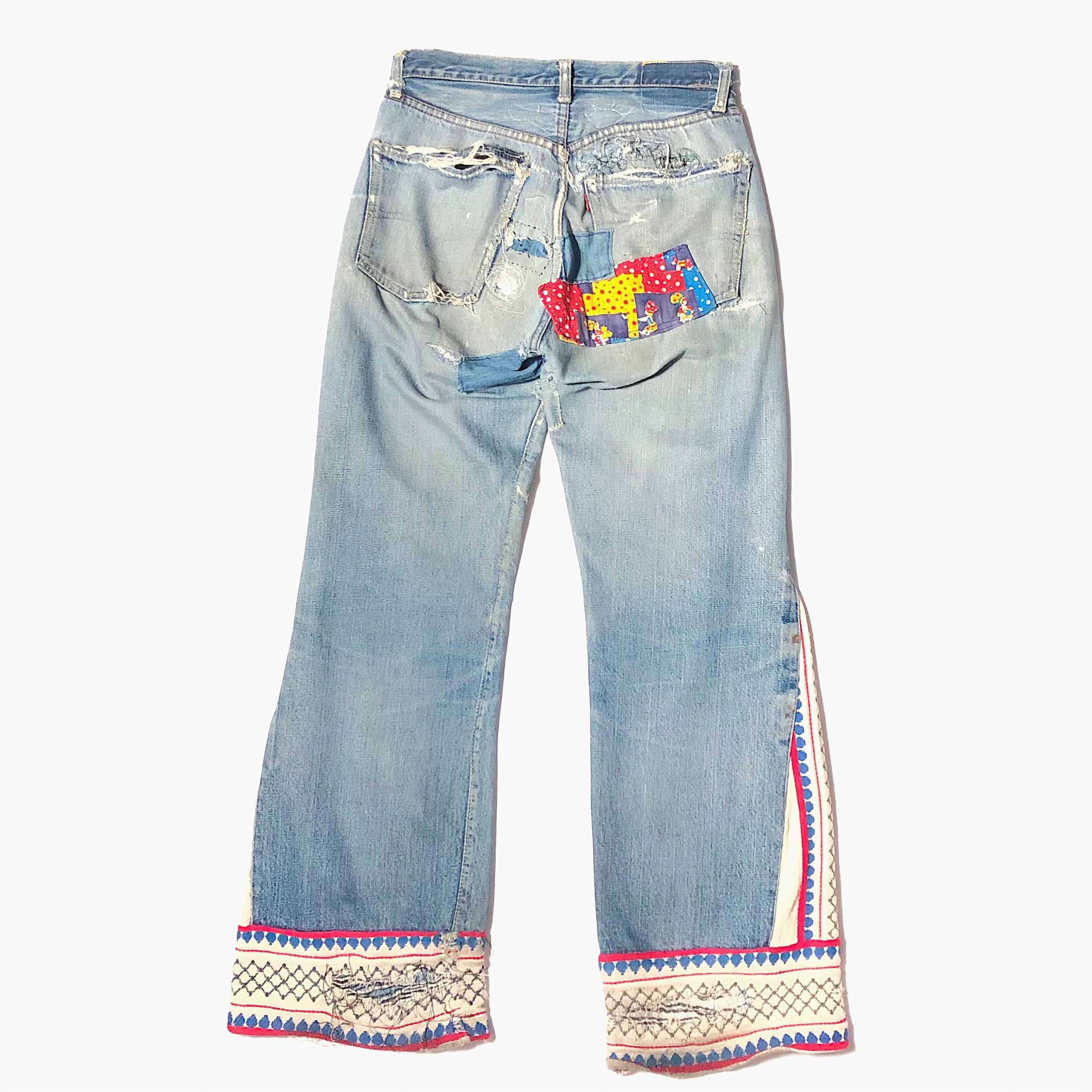 Vintage 60's【Levi's】Big E Hippie Flare Denim Pants の画像 2