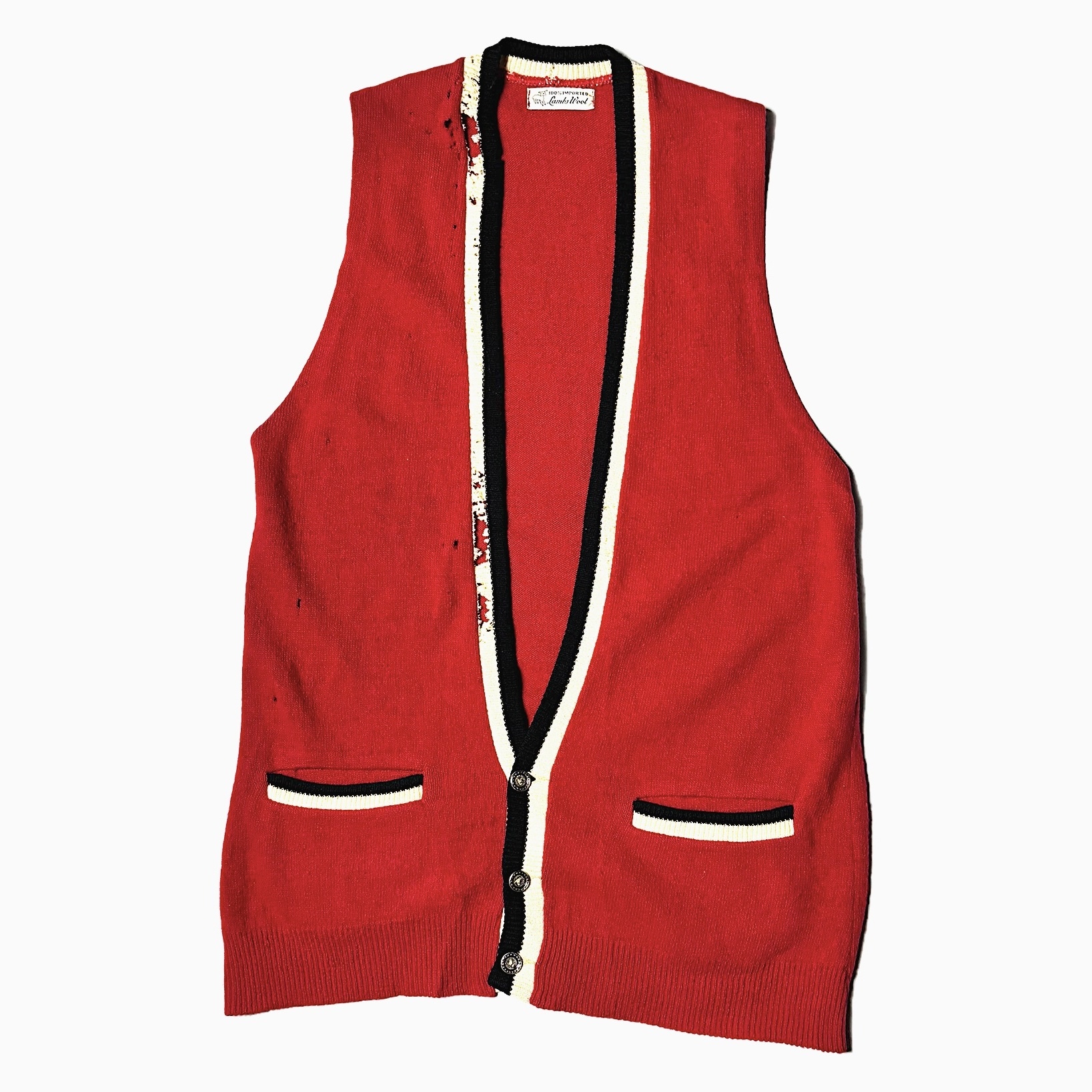 Vintage 60~70's Grunge Knit Vest