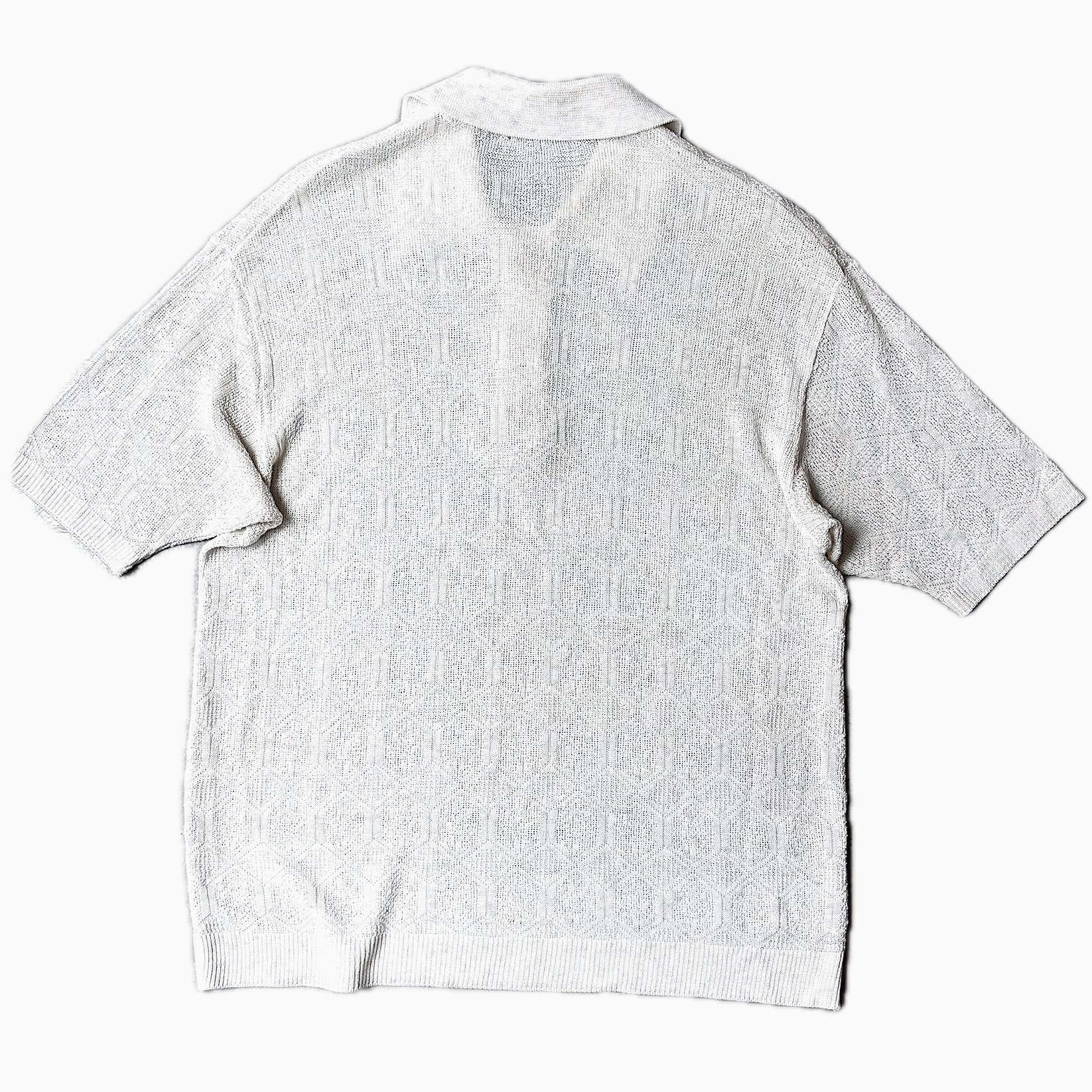 Vintage 70〜80's Patterned Mesh Polo Shirt の画像 2