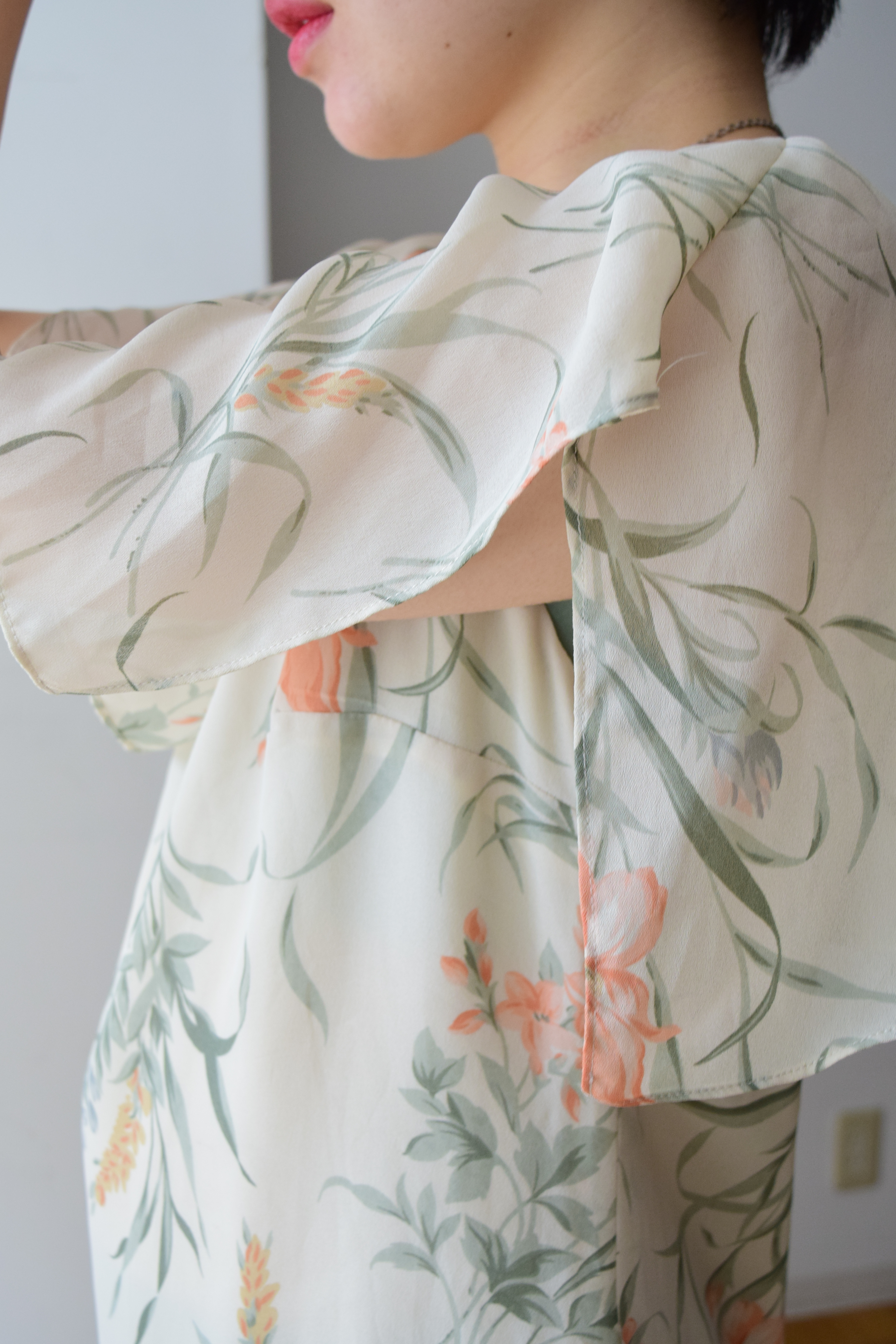 botanical print dress の画像 4