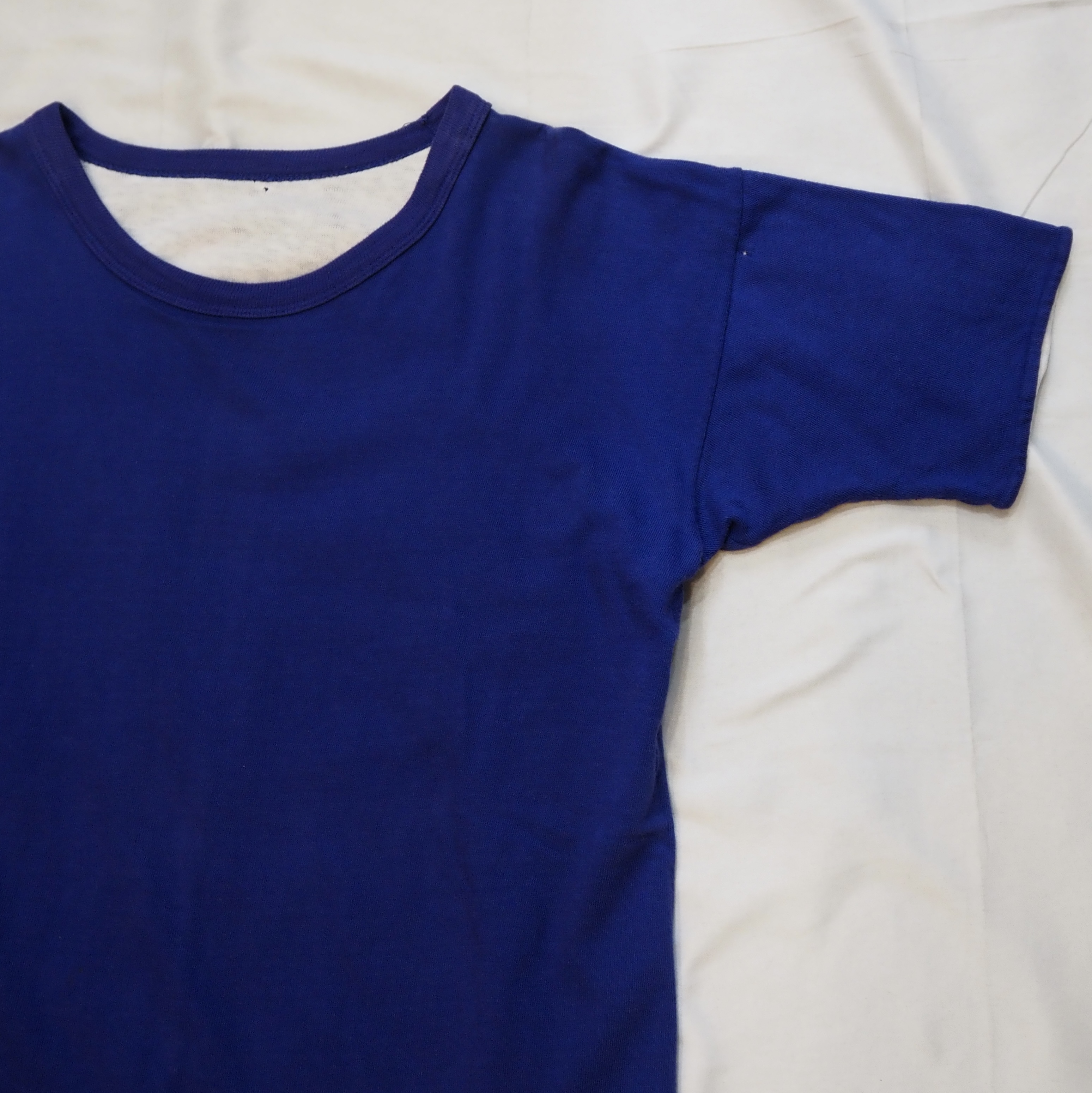 60’s Wilton ダブルフェイス Tシャツ ブルー×ホワイト の画像 3