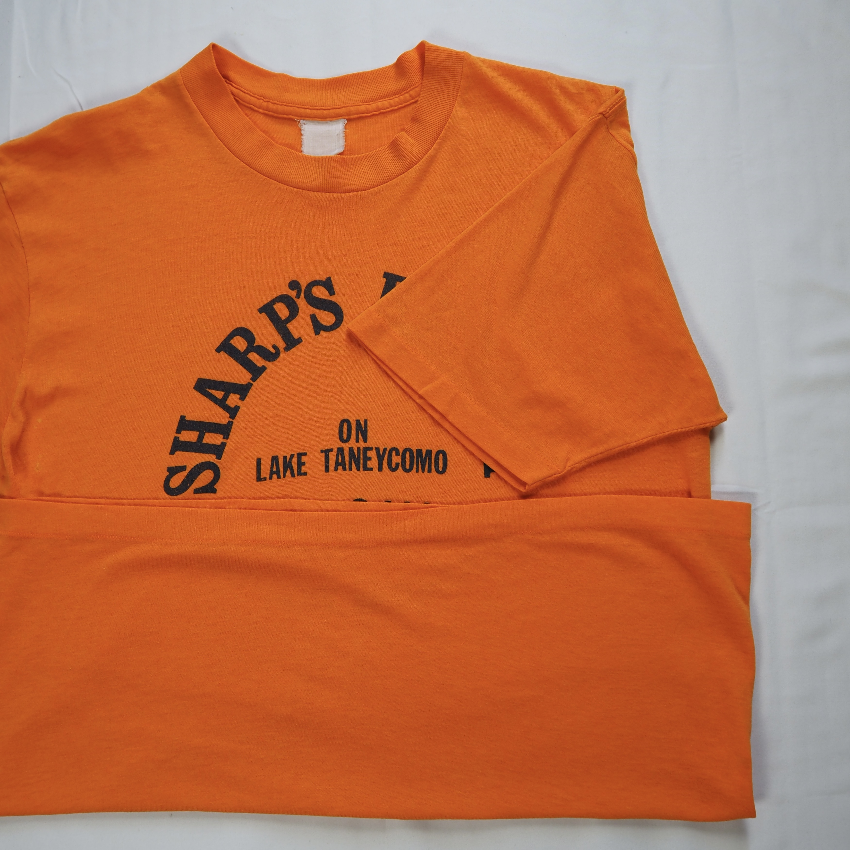 80’s-90’s Tシャツ オレンジ Mサイズ程度 の画像 9