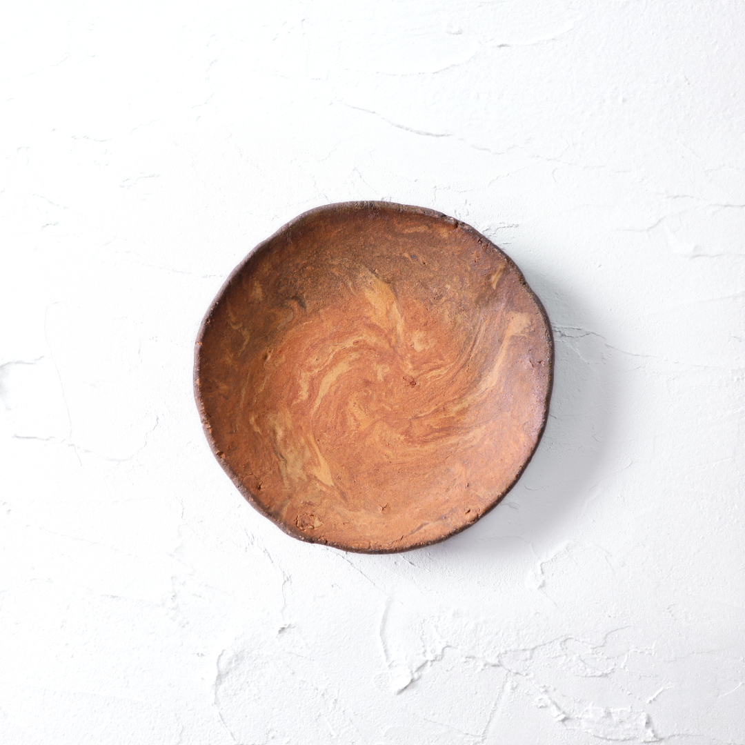 備前焼 細川敬弘／自然練込 13.5cm 小皿サムネイル画像