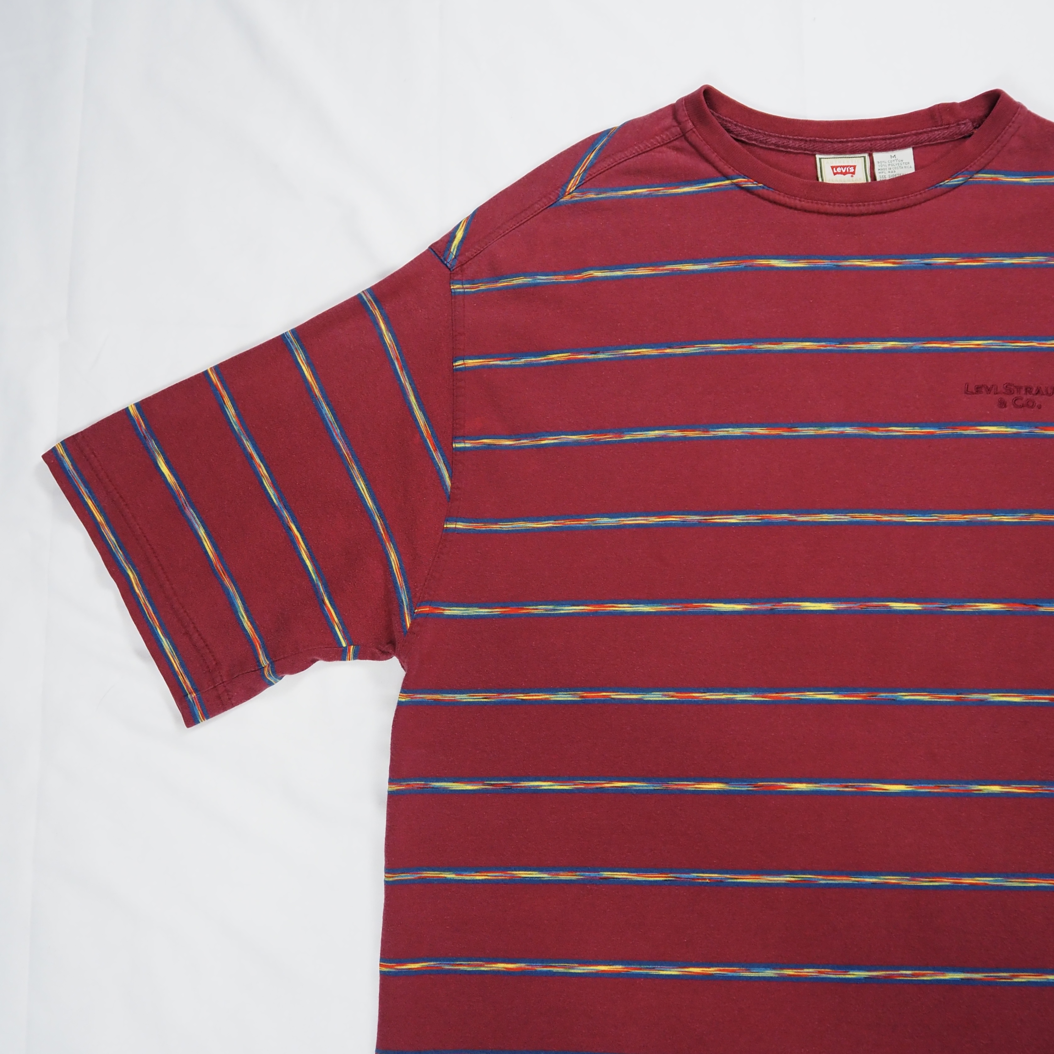 Levi’s ボーダーTシャツ ワインレッド の画像 5