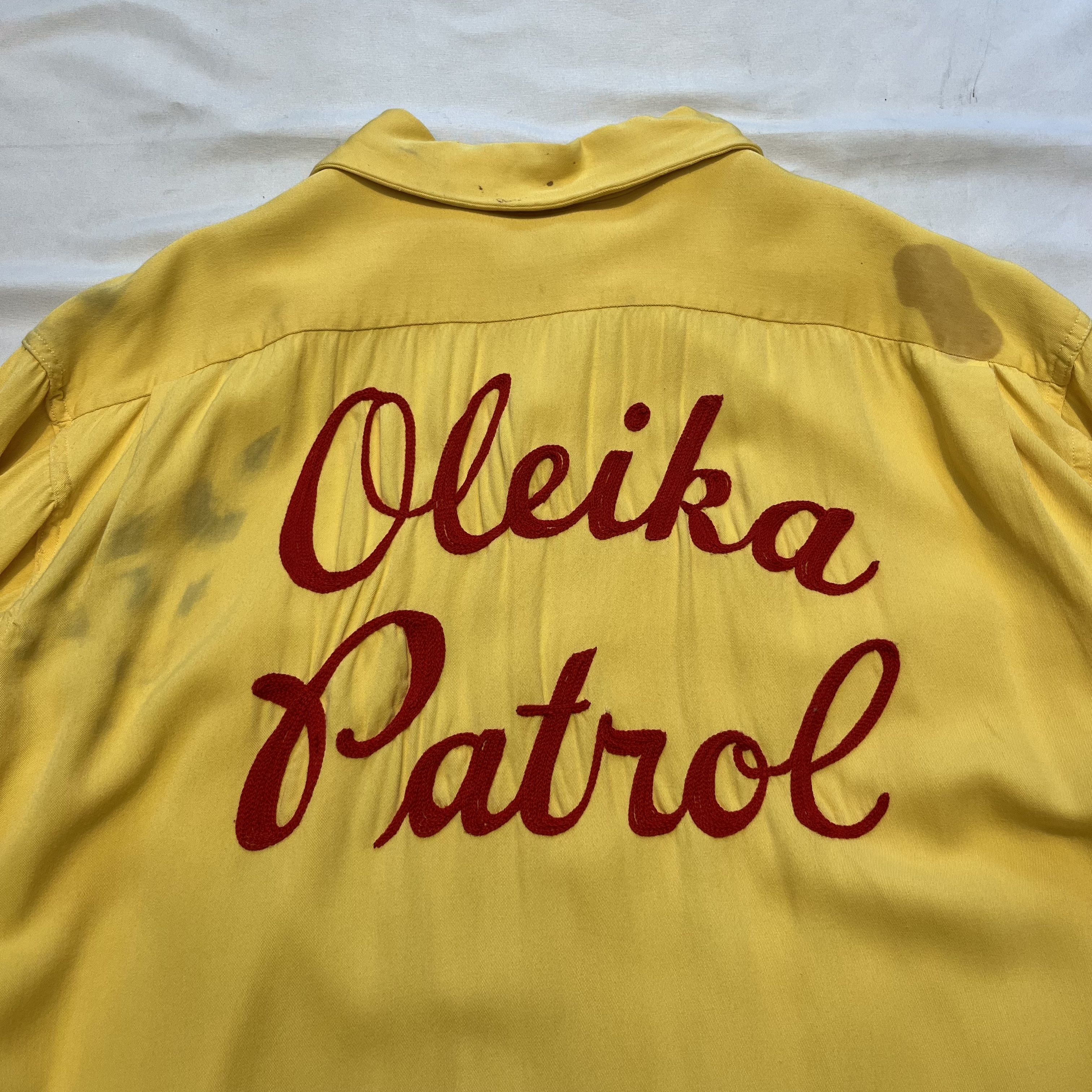 50’s Rayon Bowling Shirts “Chain Stitch” の画像 2