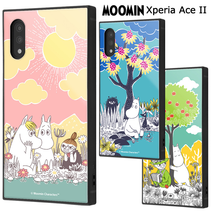 Xperia Ace Ii ムーミン スクエア ケース カバー ハイブリッド ソフト ソフトケース ハード ハードケース キャラクター グッズ リトルミイ スナフキン スティンキー Moomin エクスペリア エース マークツー Aceii 2 Xperiaaceii So 41b スマホケース スマホカバー S In