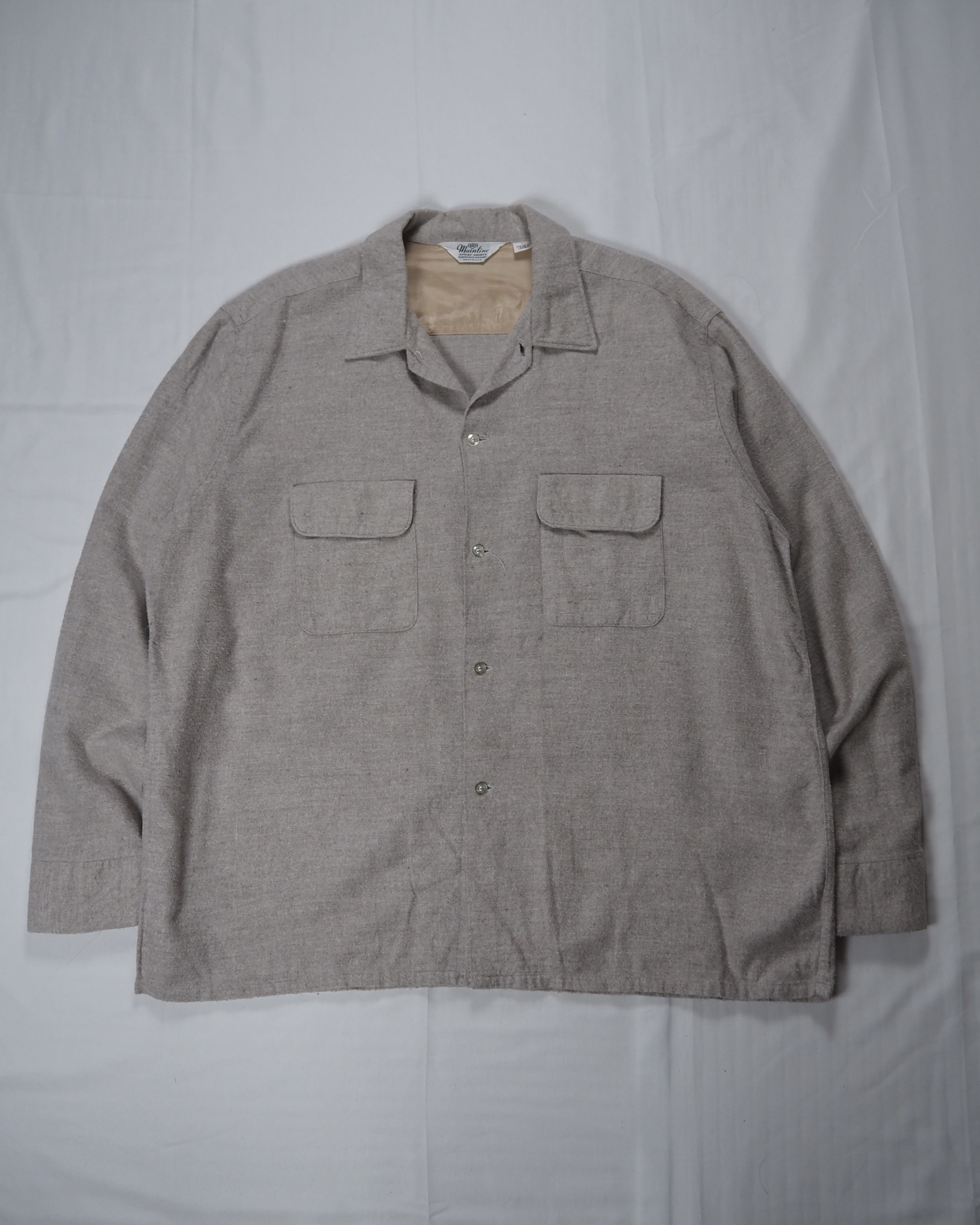50’s Mainline コットンレーヨンシャツ XLサイズ ミントコンディション