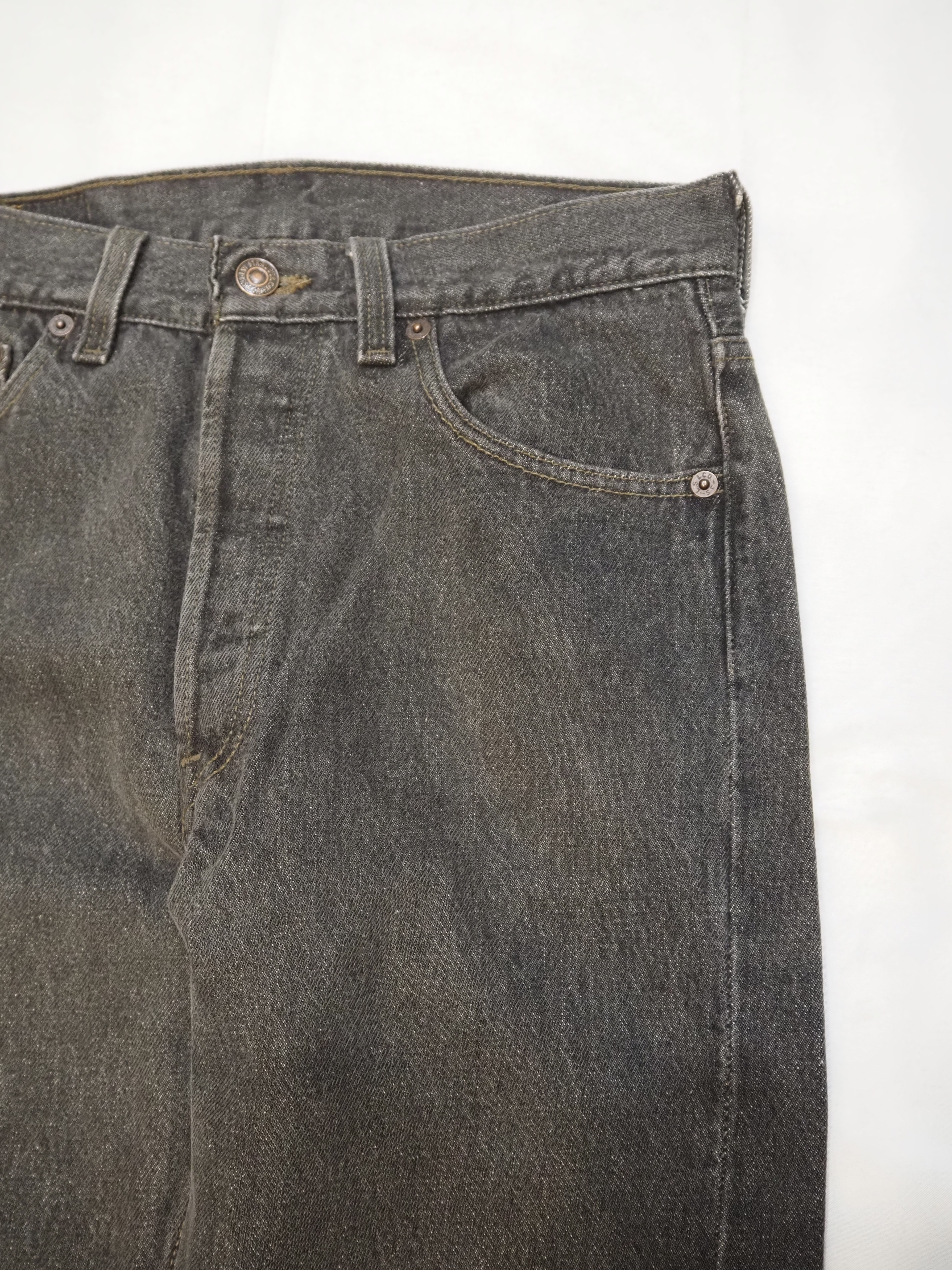 90’s Levi’s 501 Black Denim 29×30 “先染め" の画像 5