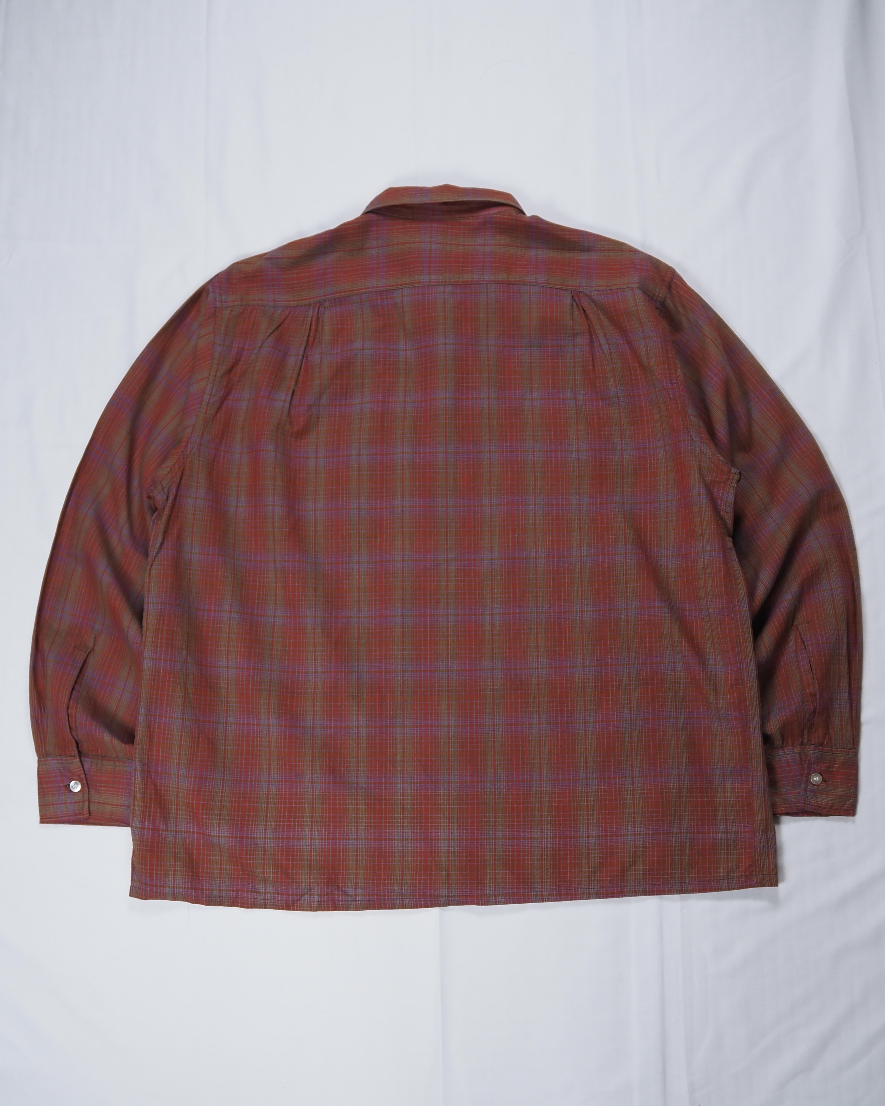 60’s Michel コットンシャツ レッド の画像 12