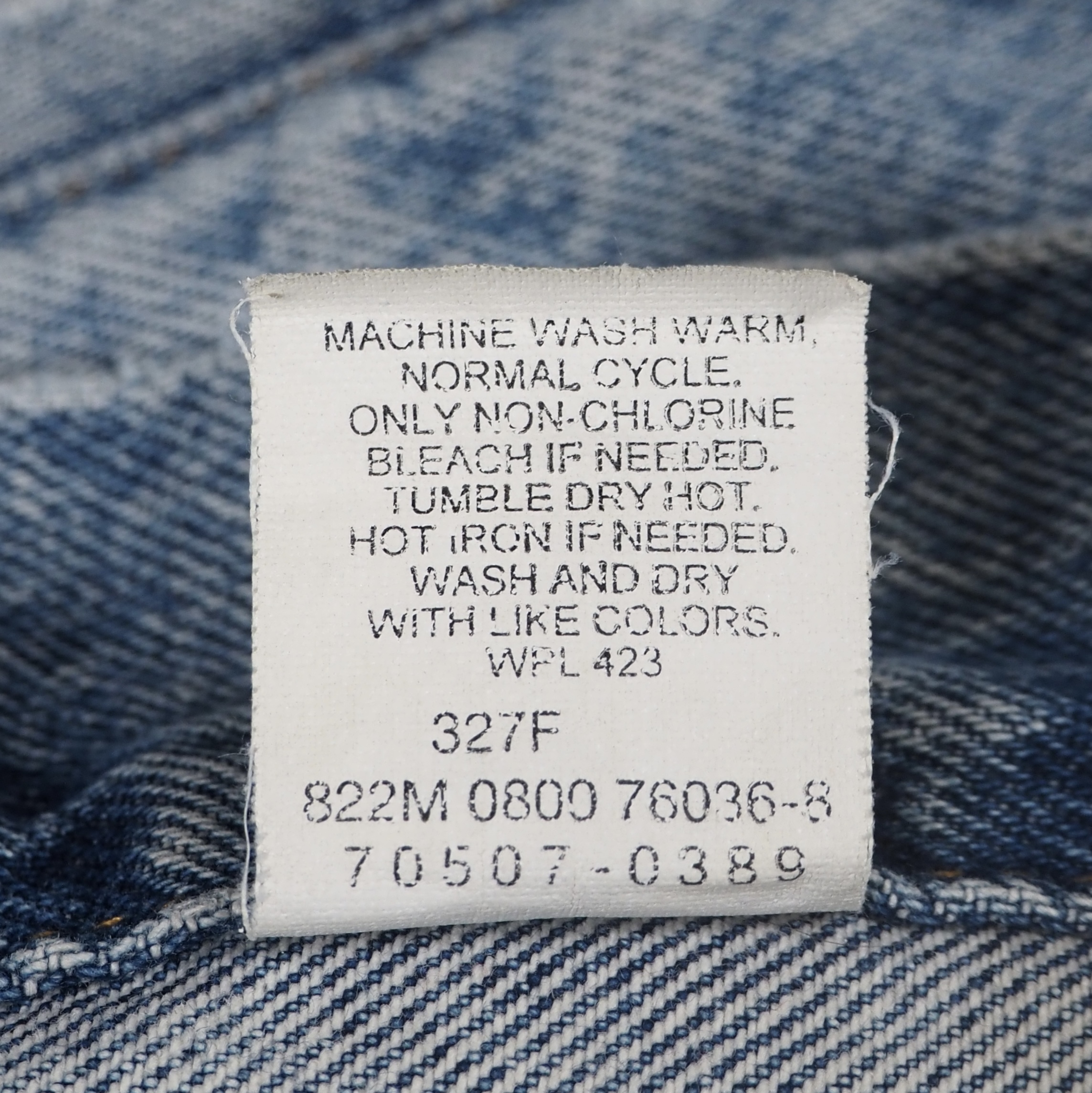 90’s Levi’s 70507 デニムトラッカージャケット XL アメリカ製 の画像 10