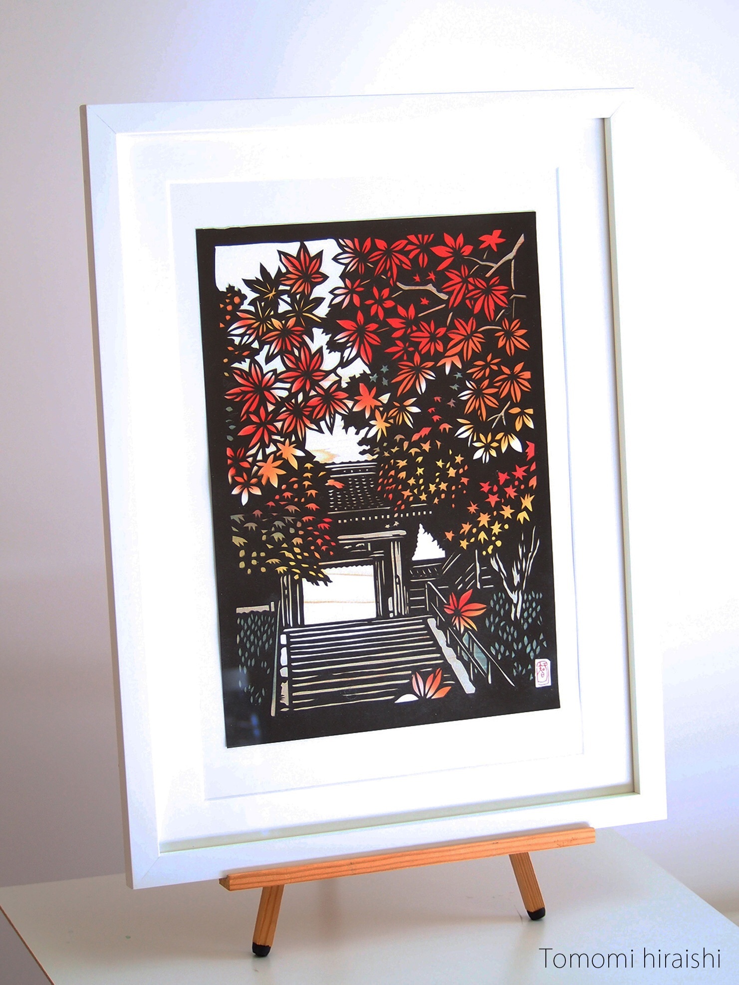 切り絵原画「色とりどりの秋」 | Tomomi Hiraishi