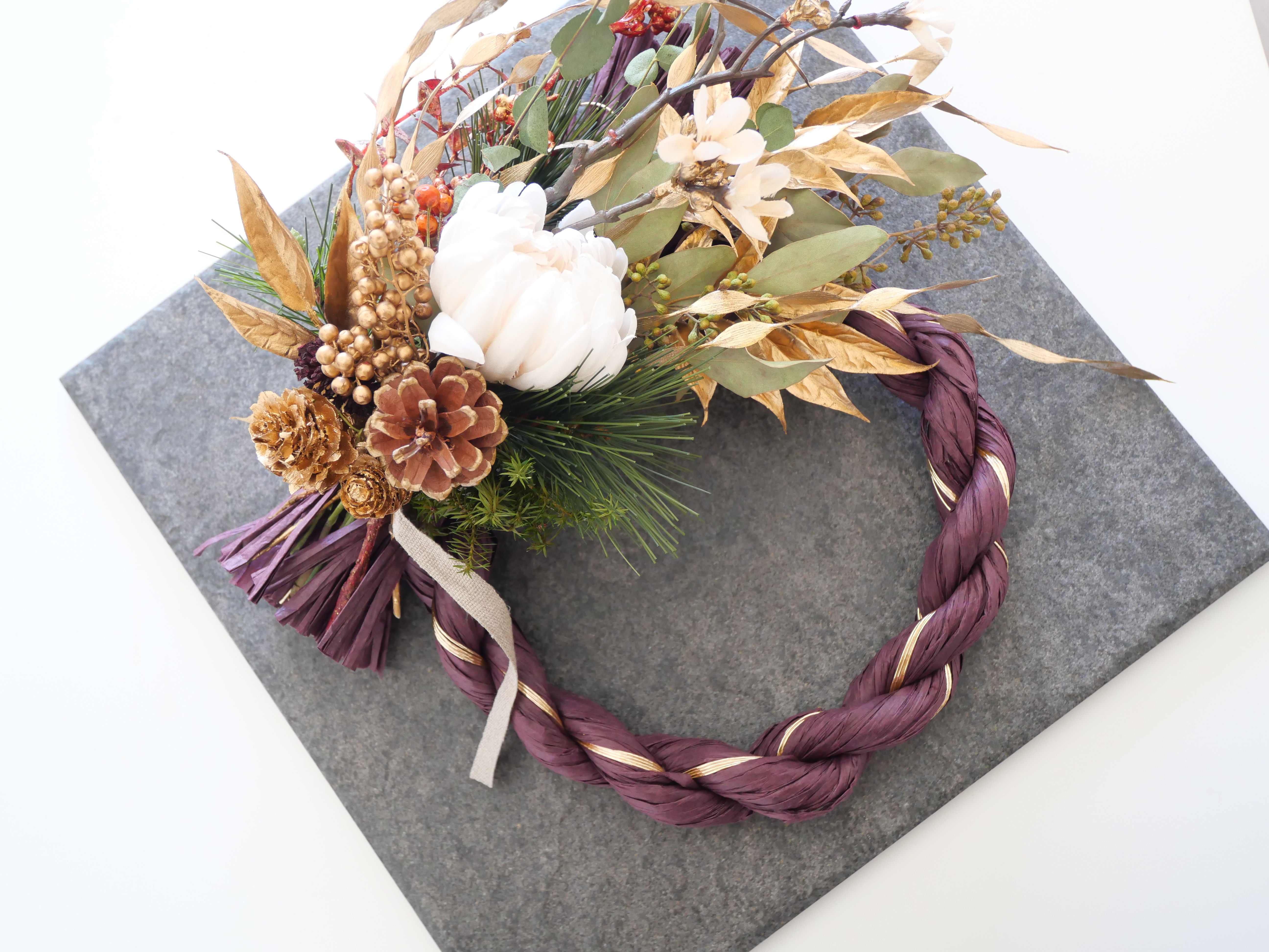 和モダン お正月しめ縄飾り Lafeuille Tokyo